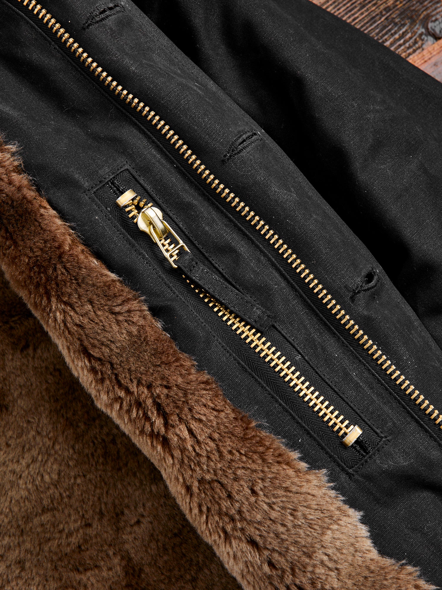 N-1 Deck Jacket in Black Kodiak - Image 8