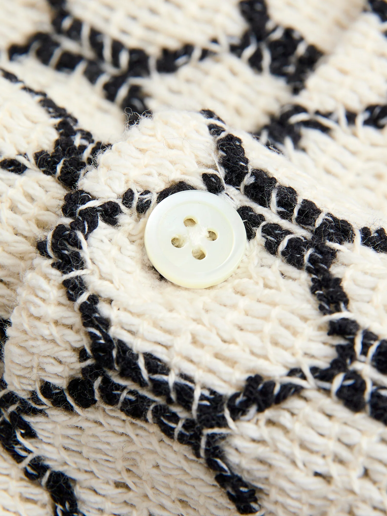 Net Button-Up Shirt in Black - Image 6