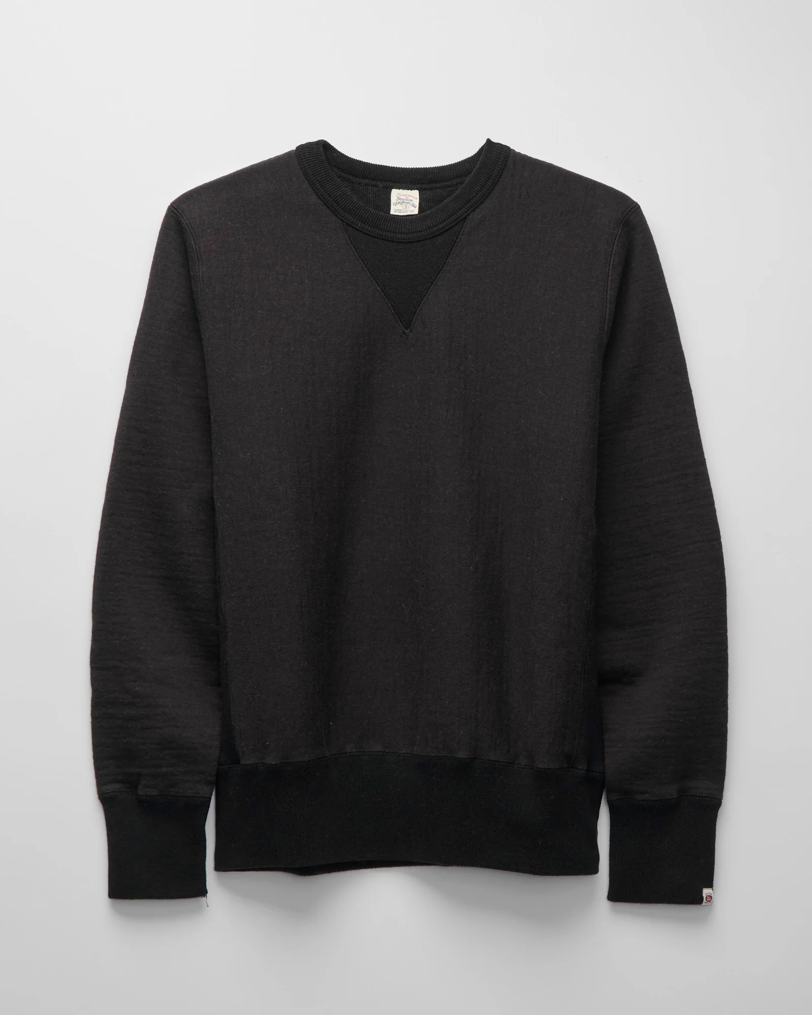 New Pucara Loopwheel Sweatshirt in Two-Tone Black