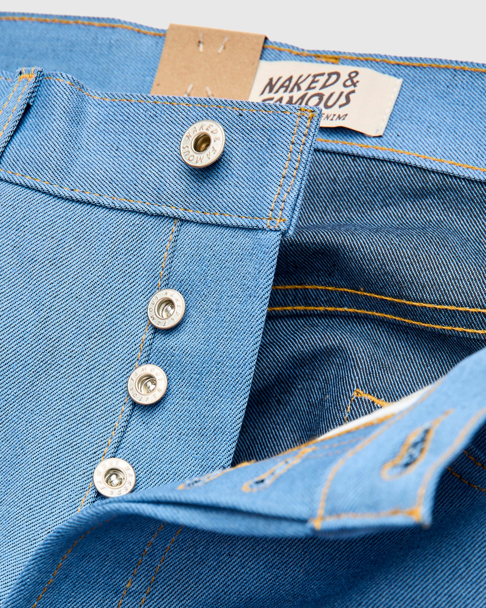 "Night Sky" 11oz Pale Indigo Selvedge Denim - Weird Guy Fit - Image 10