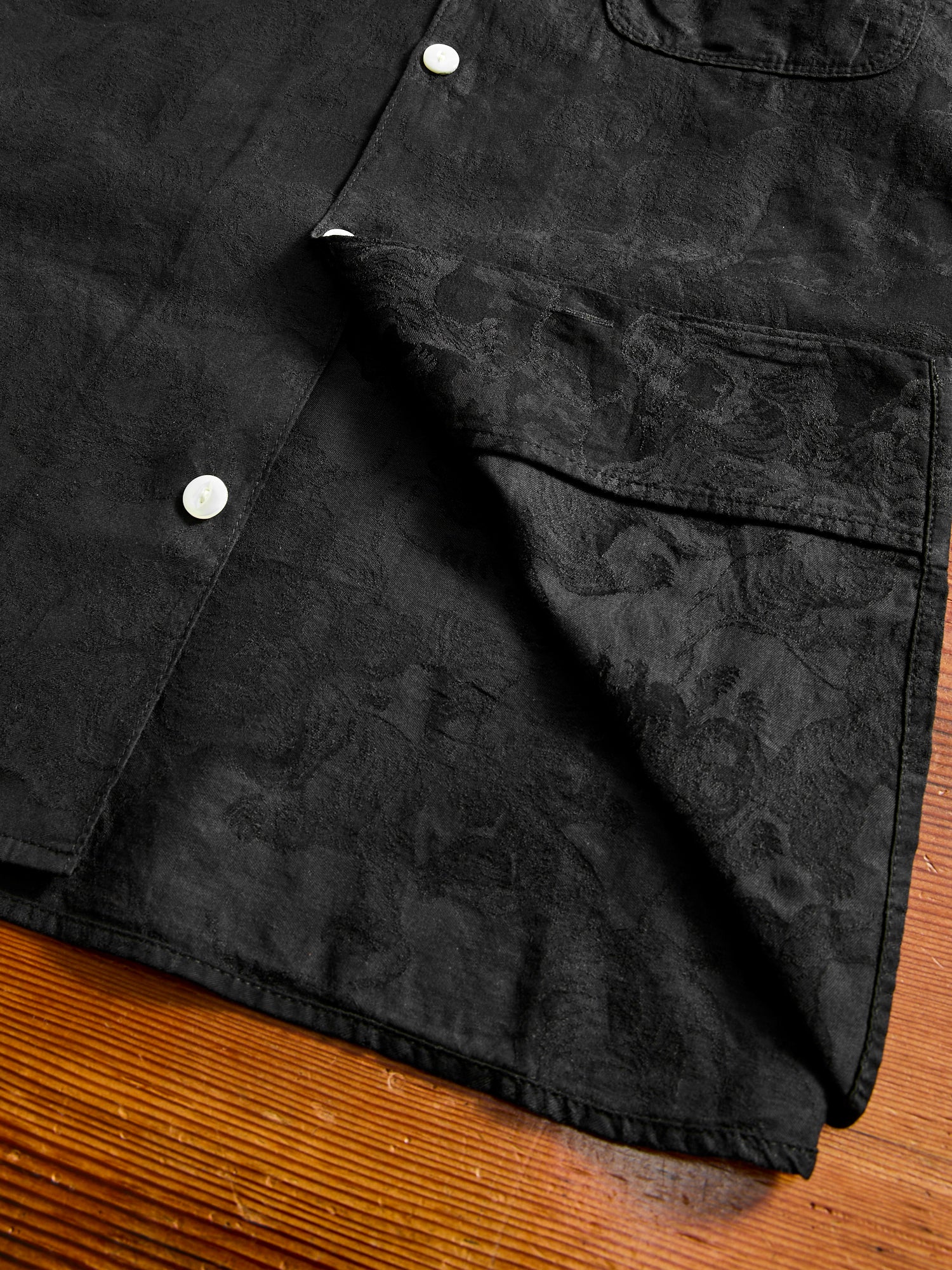 Night Tiger Hawaiian Shirt in Black - Image 8