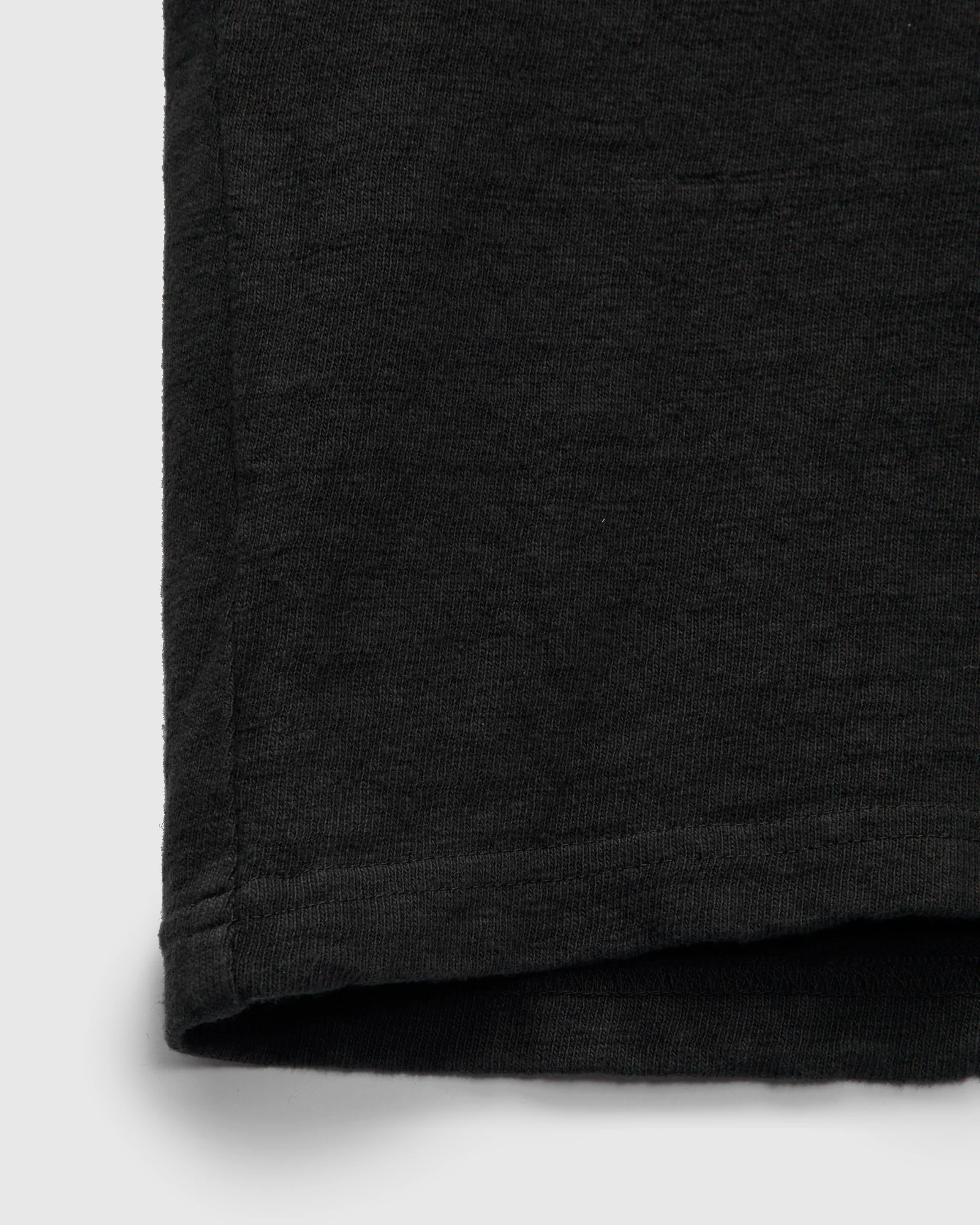 No. 8 Slub Nep Short Sleeve T-Shirt in Black - Image 6