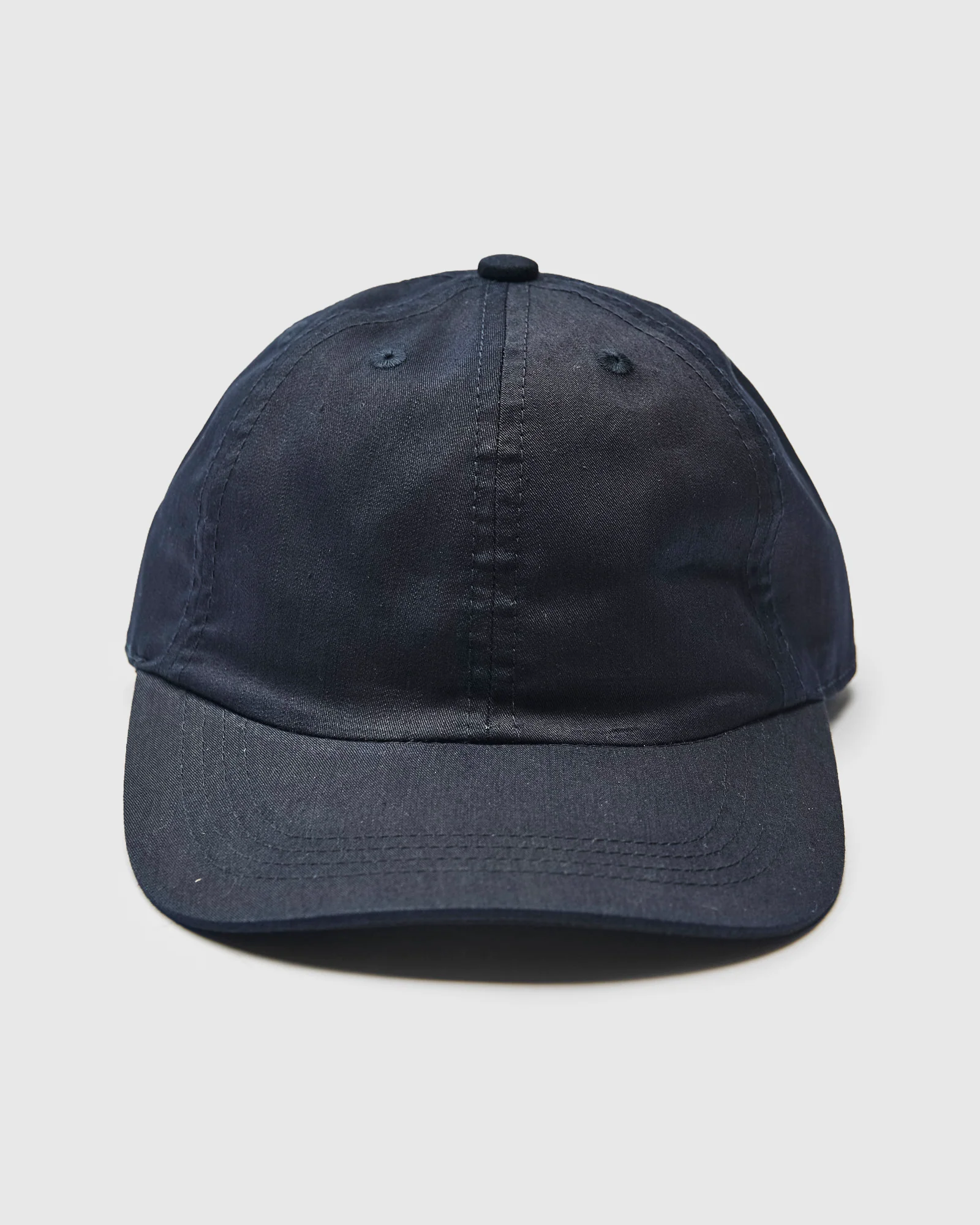 Nylon Satin Baseball Cap in Indigo - Image 2