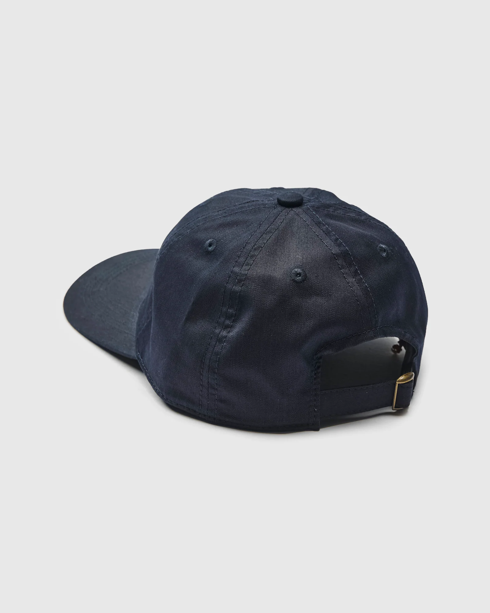 Nylon Satin Baseball Cap in Indigo - Image 3