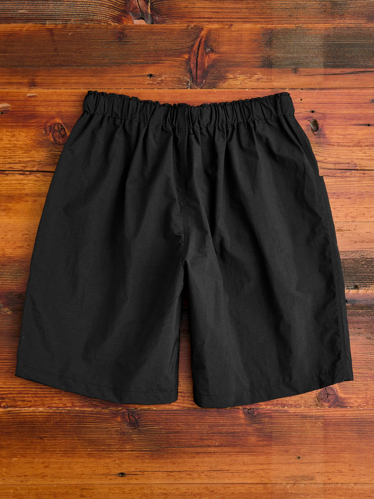 Nylon Taffeta Belted C.S Shorts in Black - Image 8