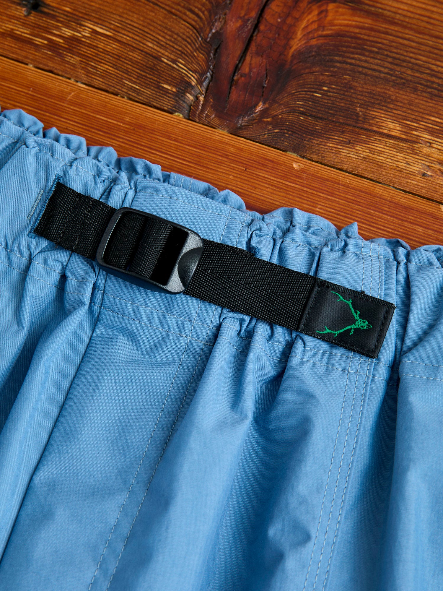 Nylon Taffeta Belted C.S Shorts in Sax Blue - Image 4