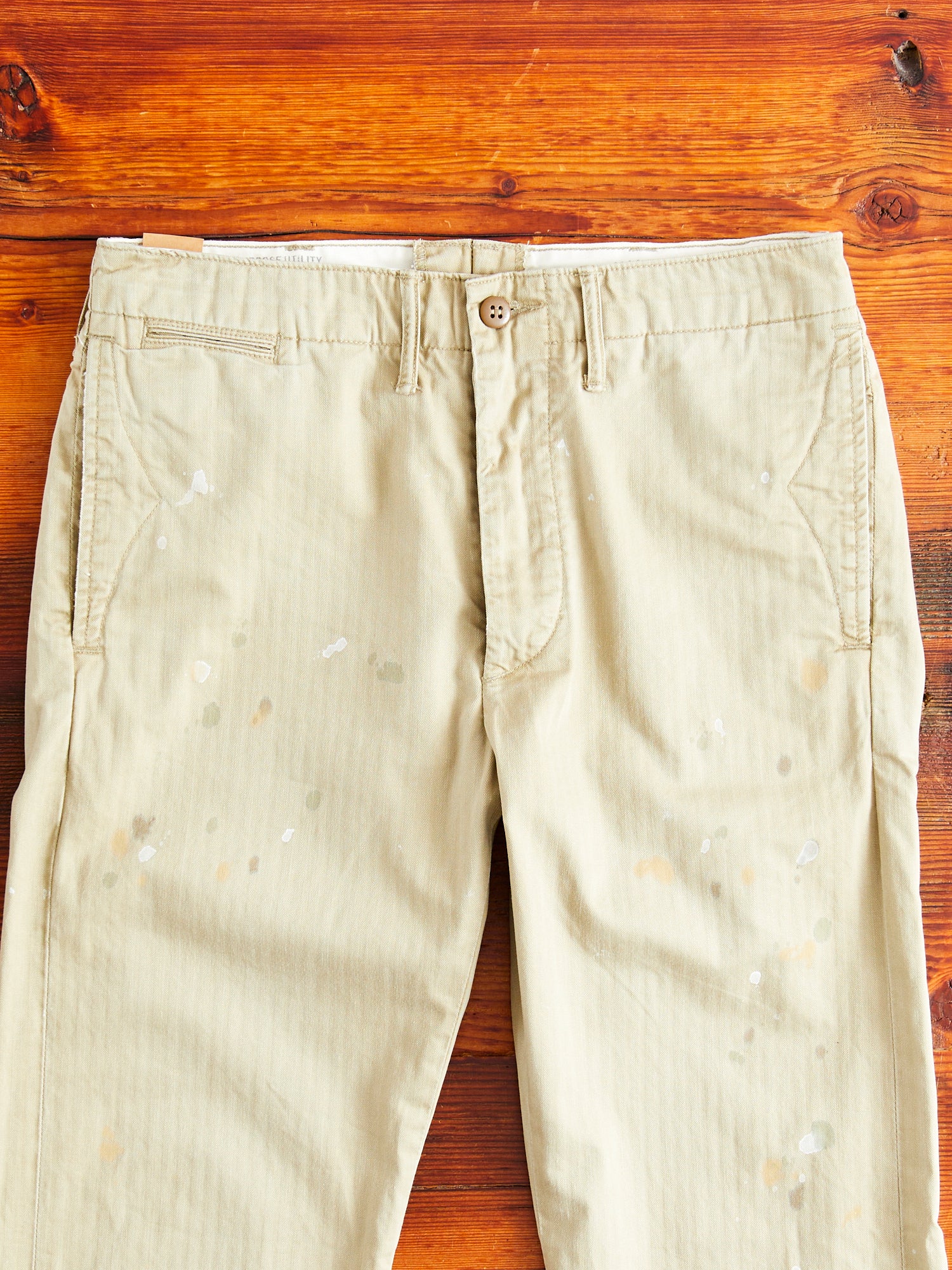 Officer Chino Pants in Vintage Khaki - Image 3
