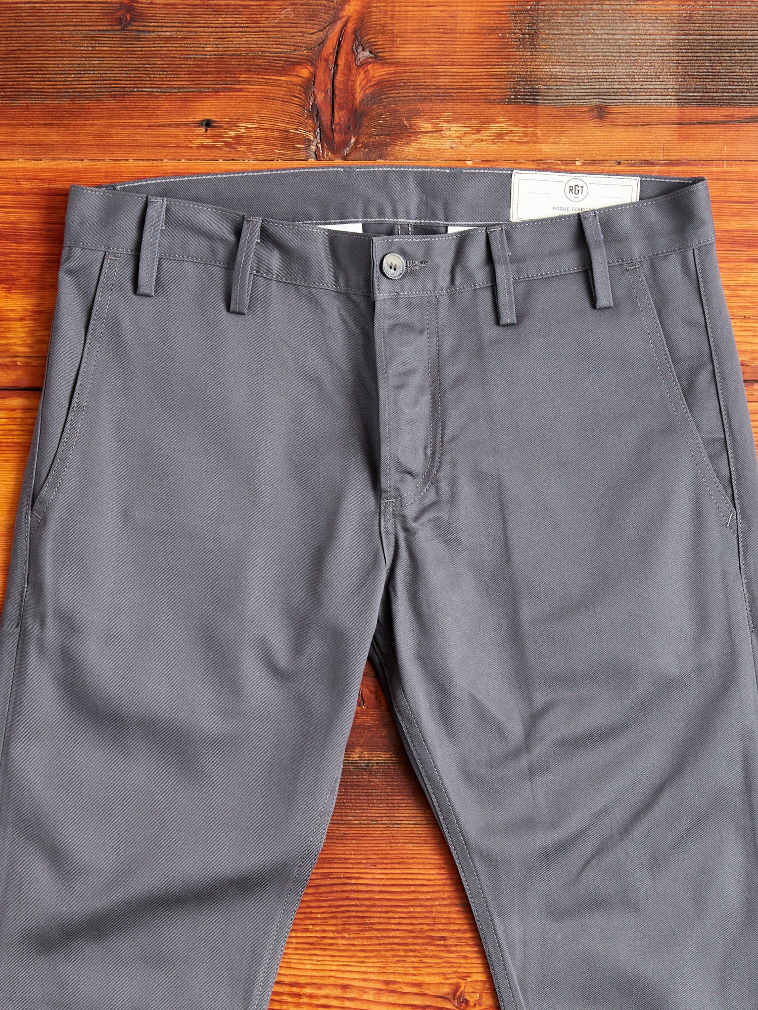 "Officer Trouser" in Grey Twill - Image 3