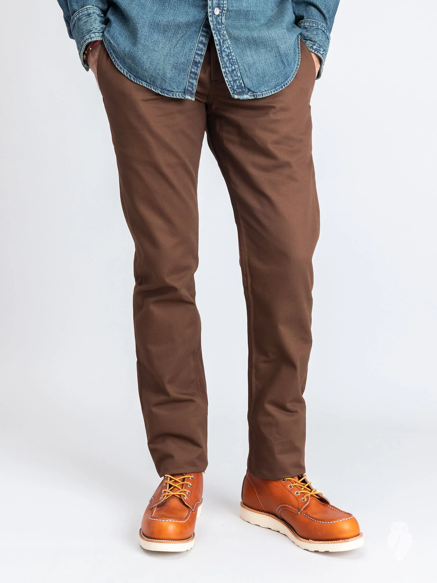 "Officer Trouser" in Nutmeg Twill - Image 2