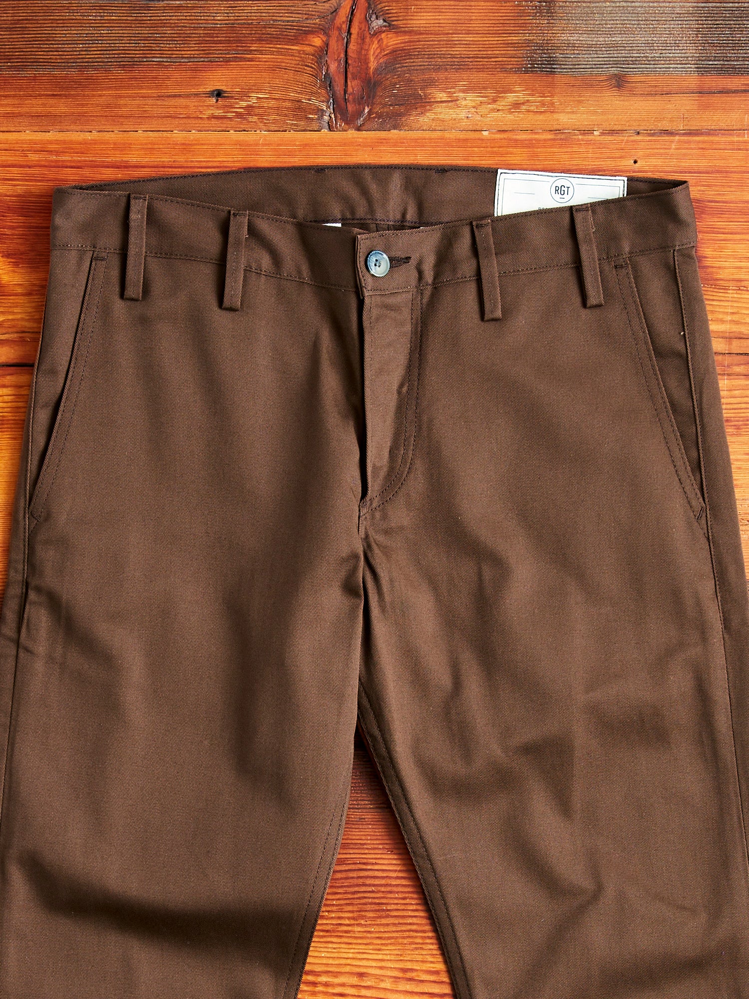 "Officer Trouser" in Nutmeg Twill - Image 3