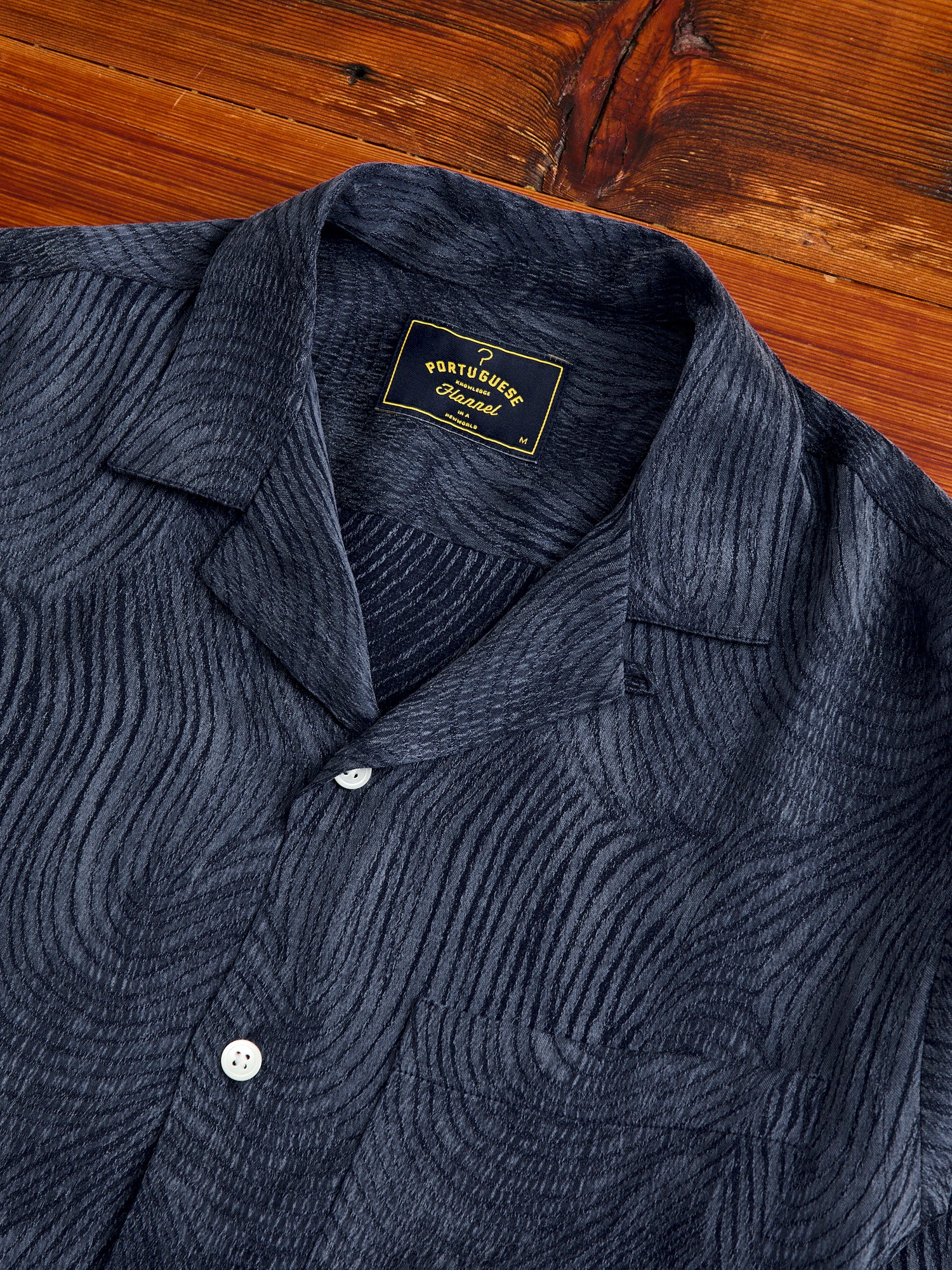 Optic Button-Up Shirt in Navy - Image 3