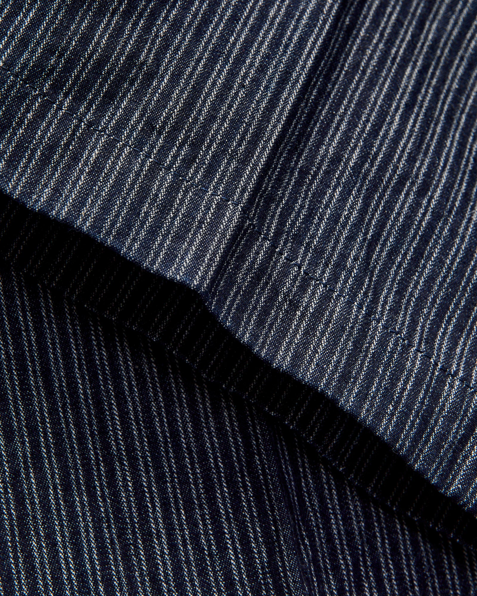 OR-1123 Tailor Work Trousers in Indigo Stripe - Image 7