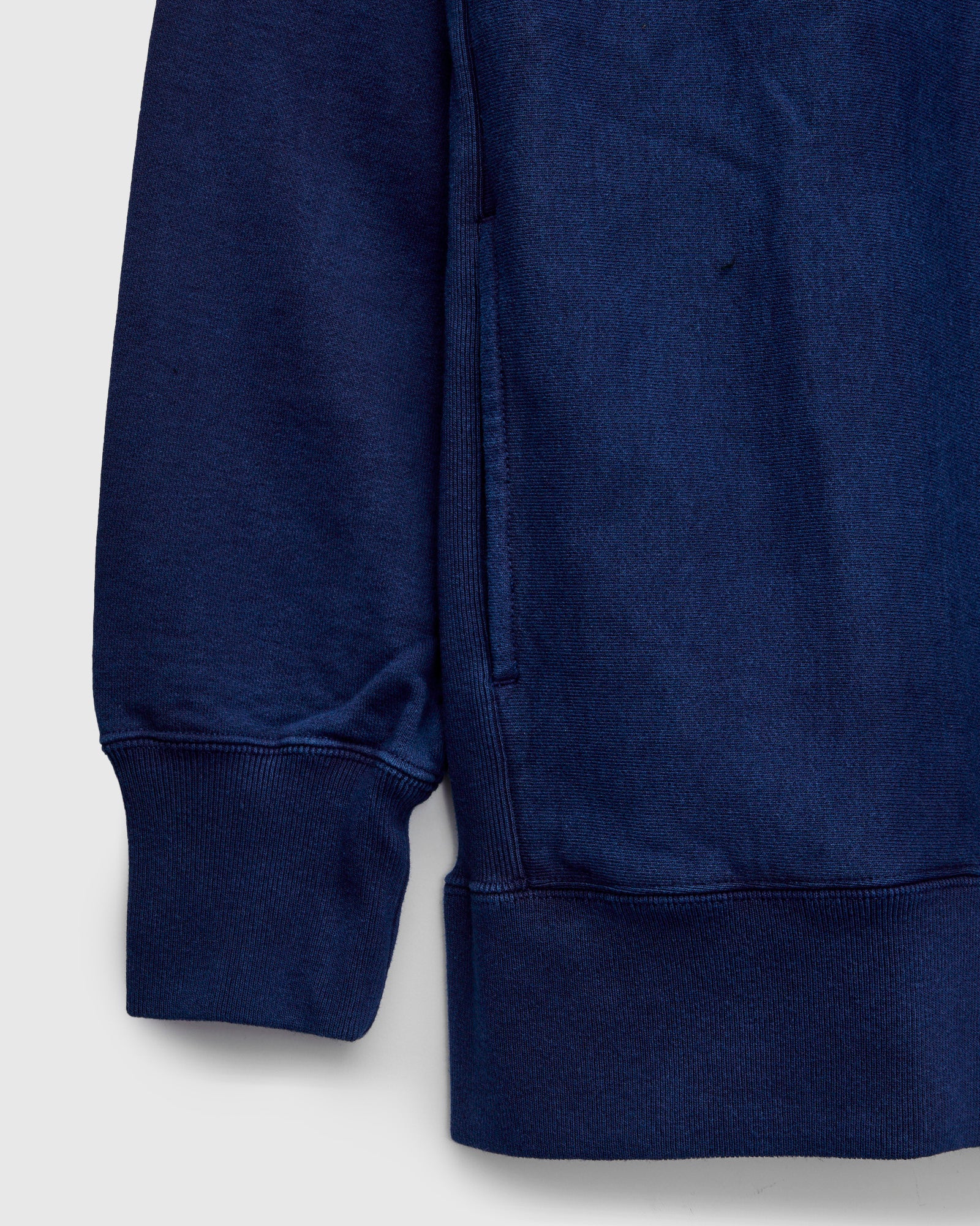 Organic Hand-Dyed Pullover Hoodie in Indigo - Image 4