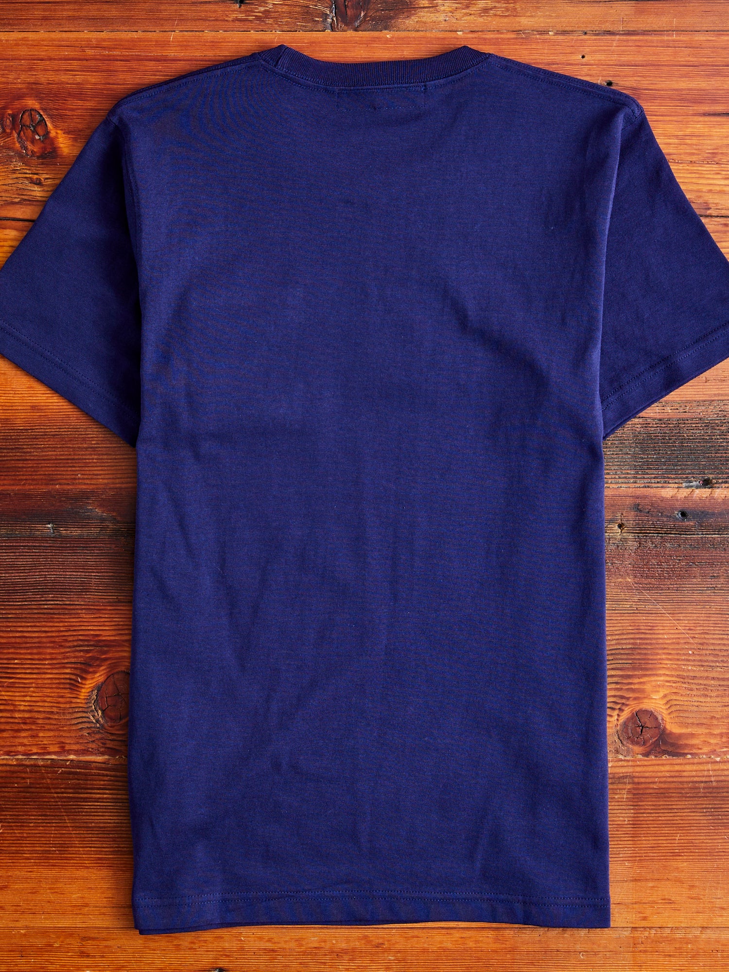 Origami Pocket T-Shirt in Stitched Indigo - Image 9
