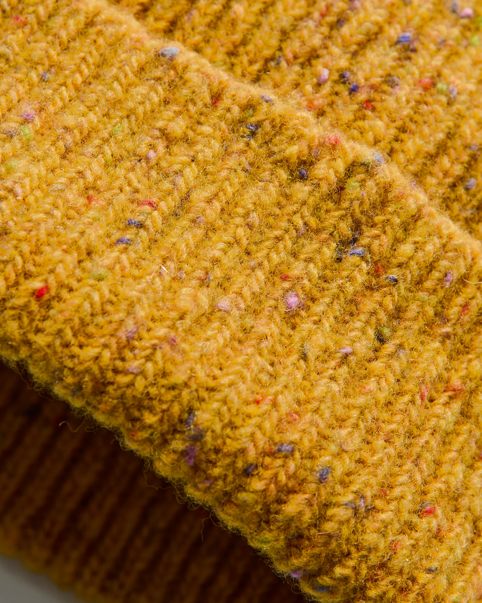 "Out of the Blue" Wool Beanie in Goldeneye - Image 2