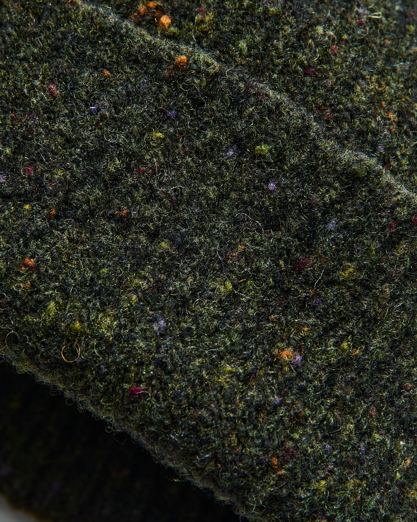 "Out of the Blue" Wool Beanie in Moss - Image 2