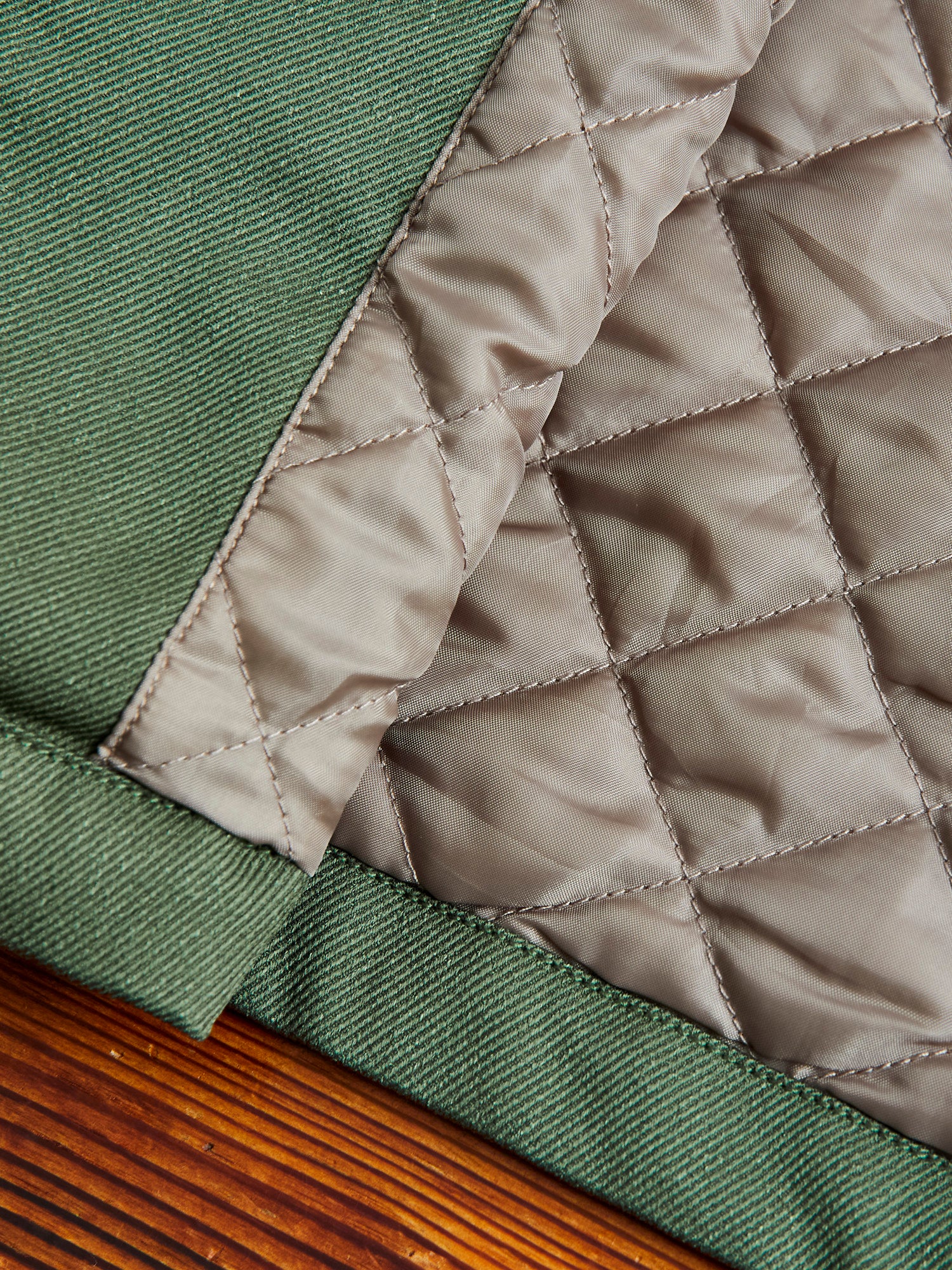 Outdoor Quilting Jacket in Olive - Image 10
