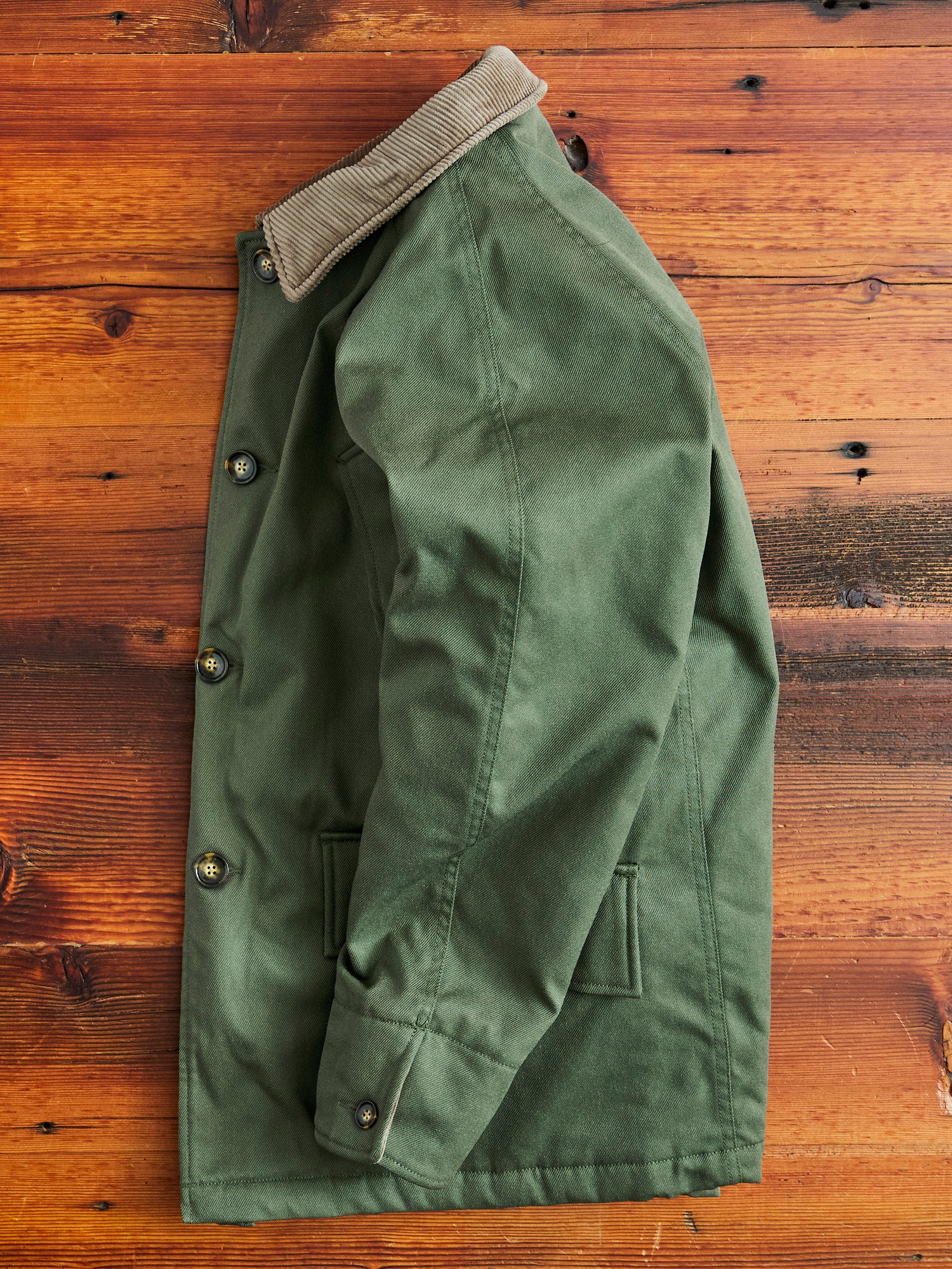 Outdoor Quilting Jacket in Olive - Image 13