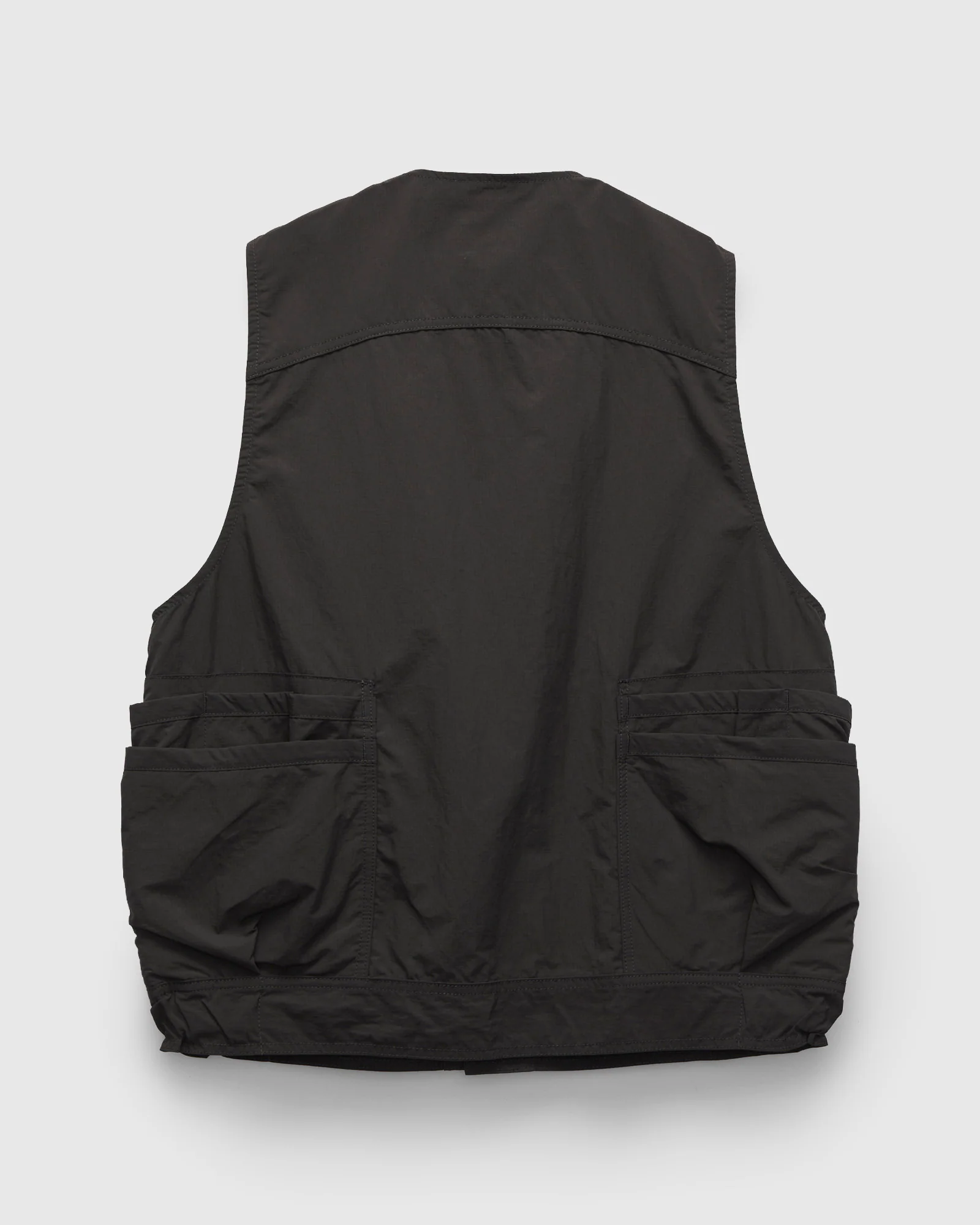 Overgrown Hiker Vest in Nylon Ripstop Charcoal - Image 3