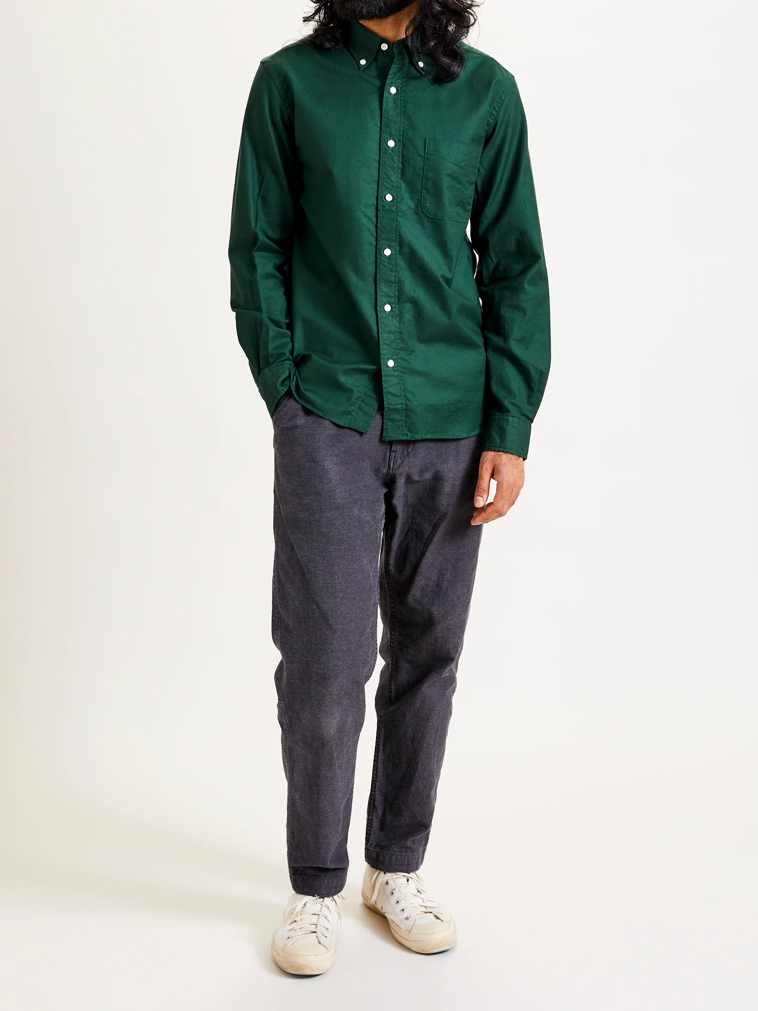 Oxford Button-Down Shirt in Green - Image 8