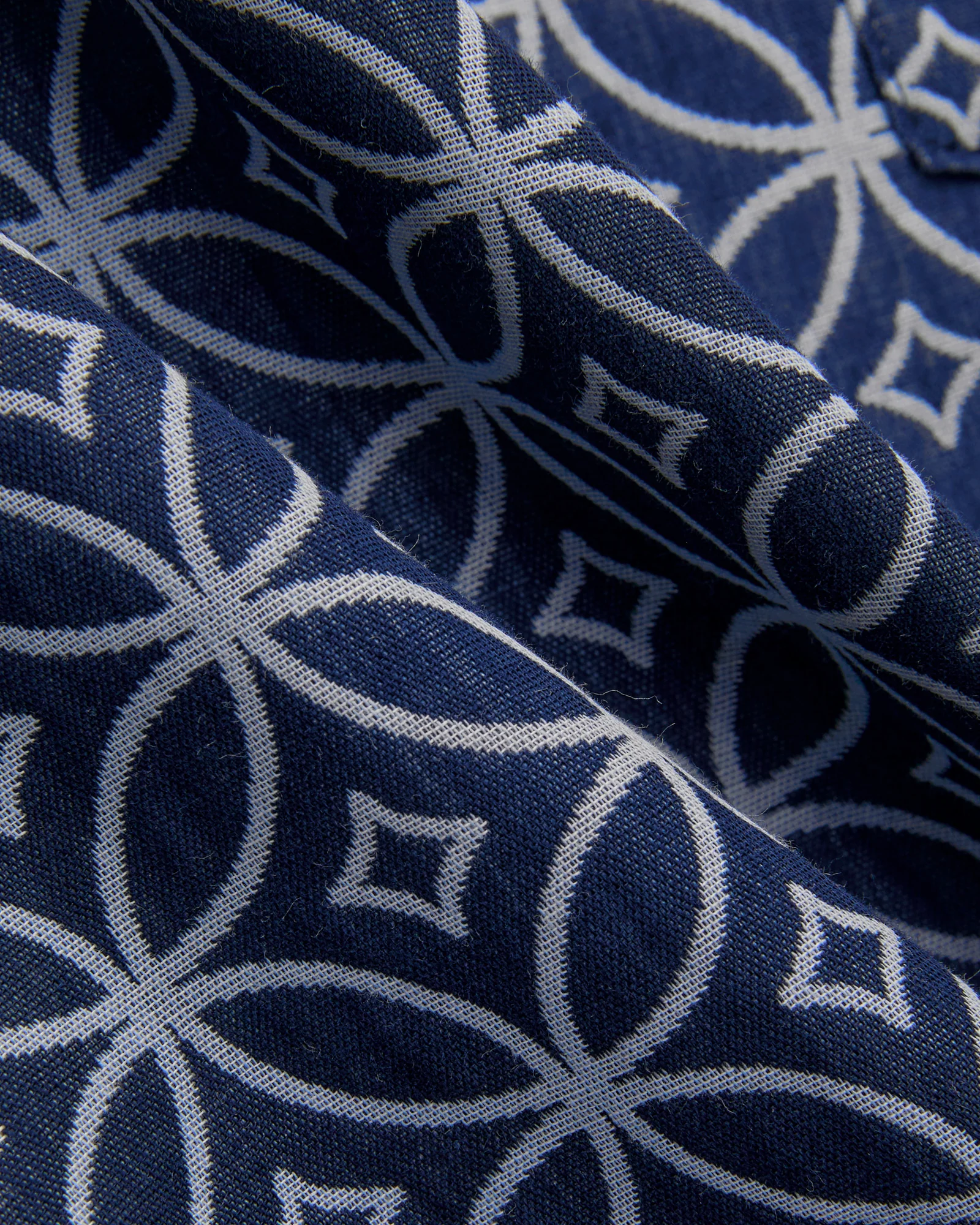 "Oxford SS Shirt" in Indigo Shippo - Image 7