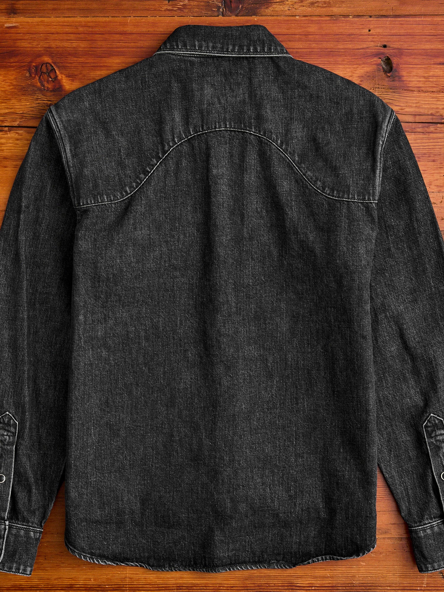Packard Western Shirt in Black Stonewash - Image 10
