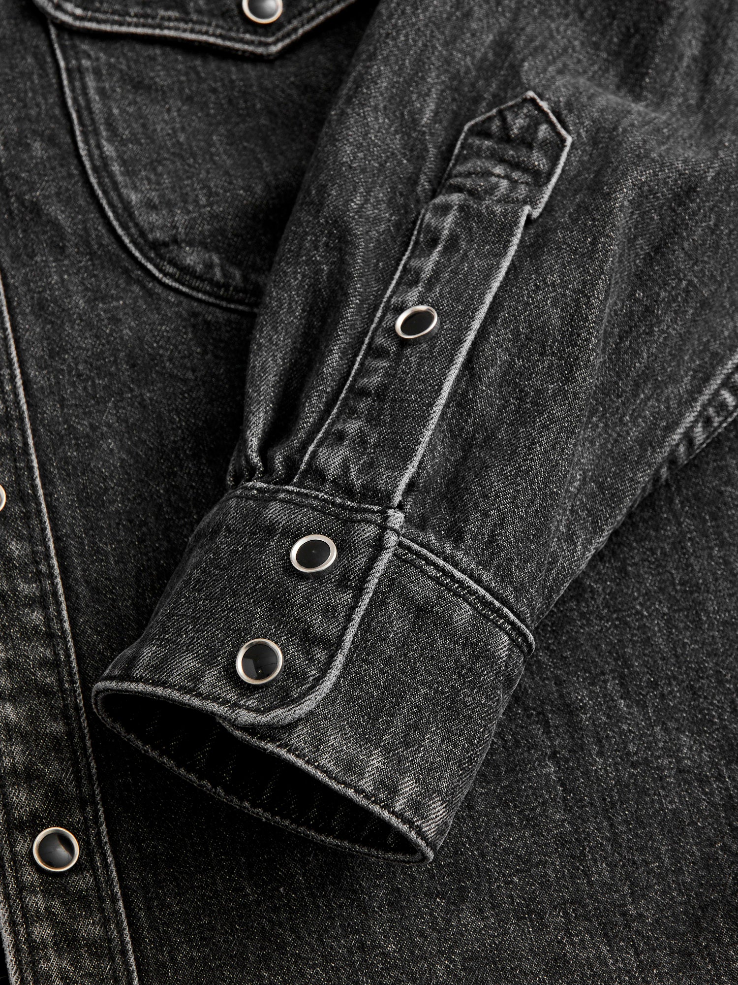 Packard Western Shirt in Black Stonewash - Image 5