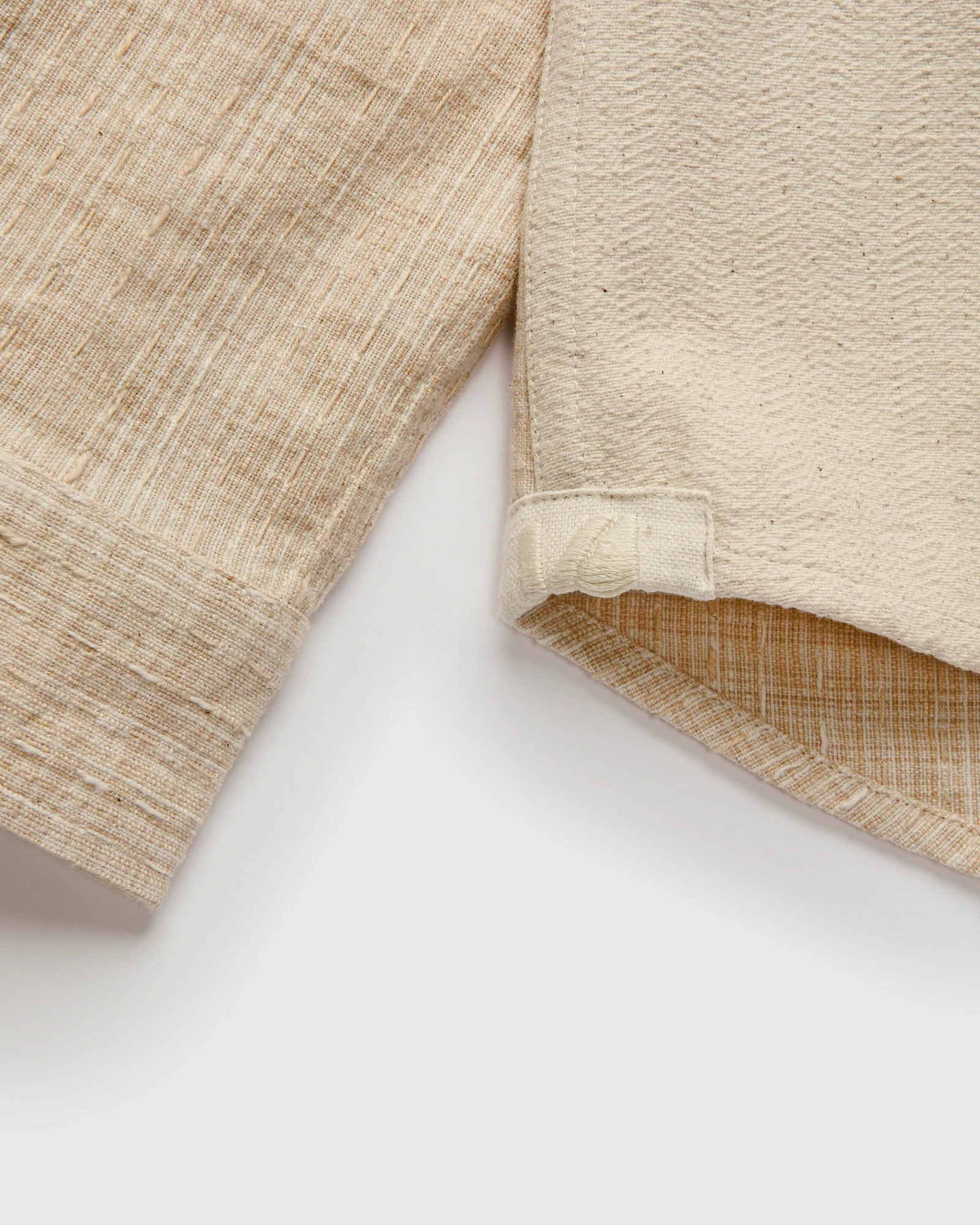 Patchwork Matty Overshirt in Natural Oat Spacedye - Image 5