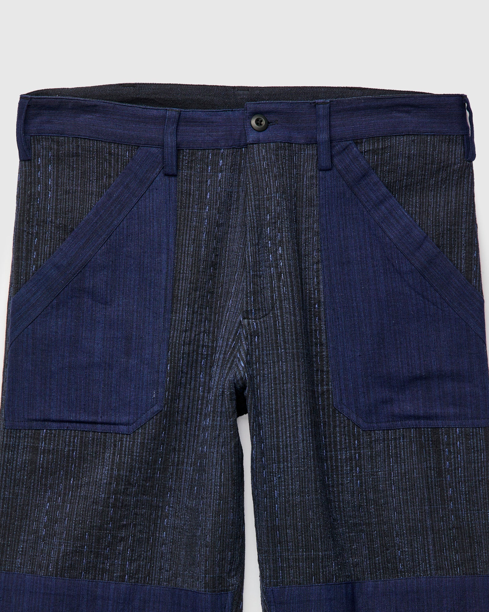 Patchwork Stitch Isaac Pants in Indigo Iron Spacedye - Image 4