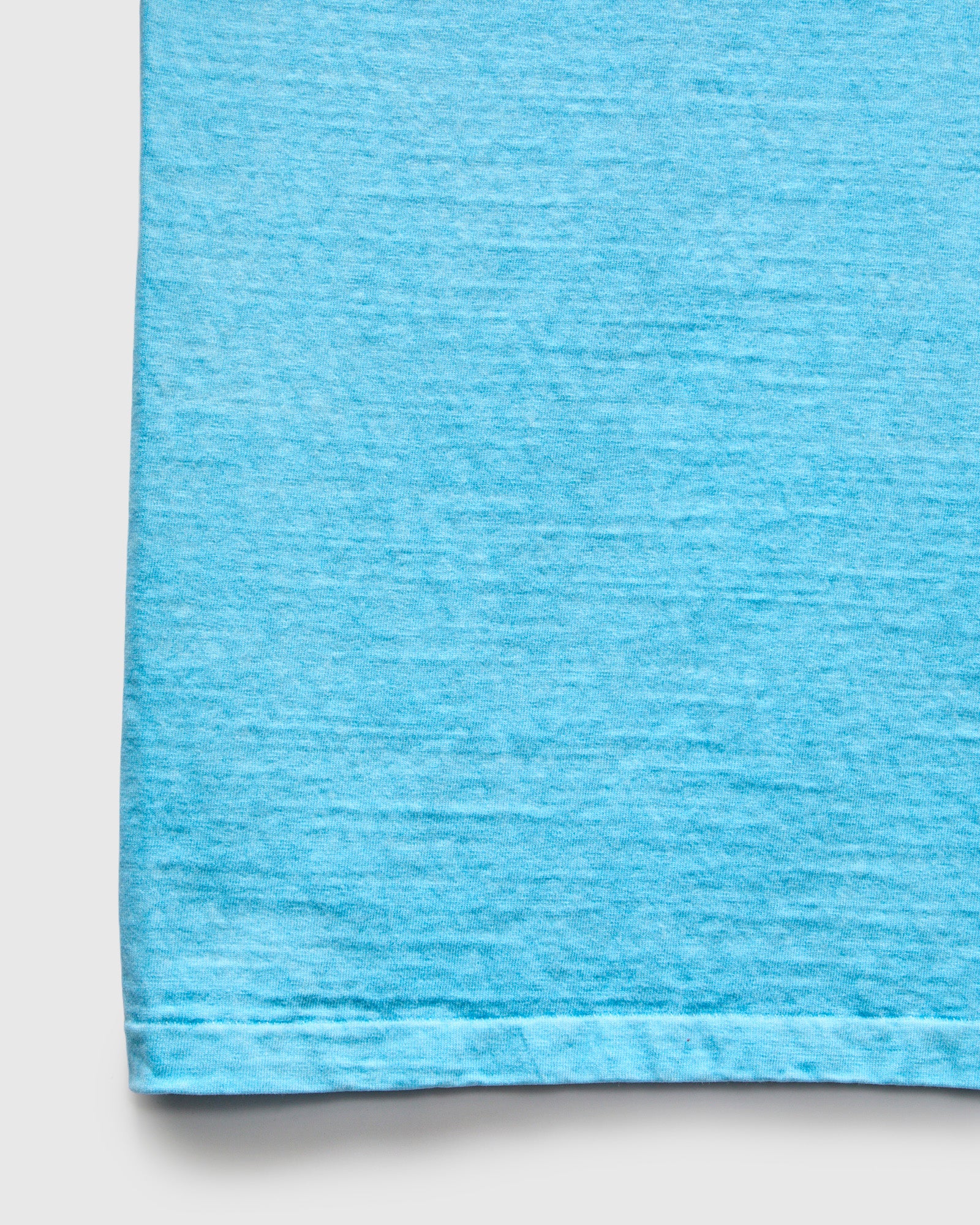 Pigment Dyed Fallen Cotton Slub Tee in Light Blue - Image 7