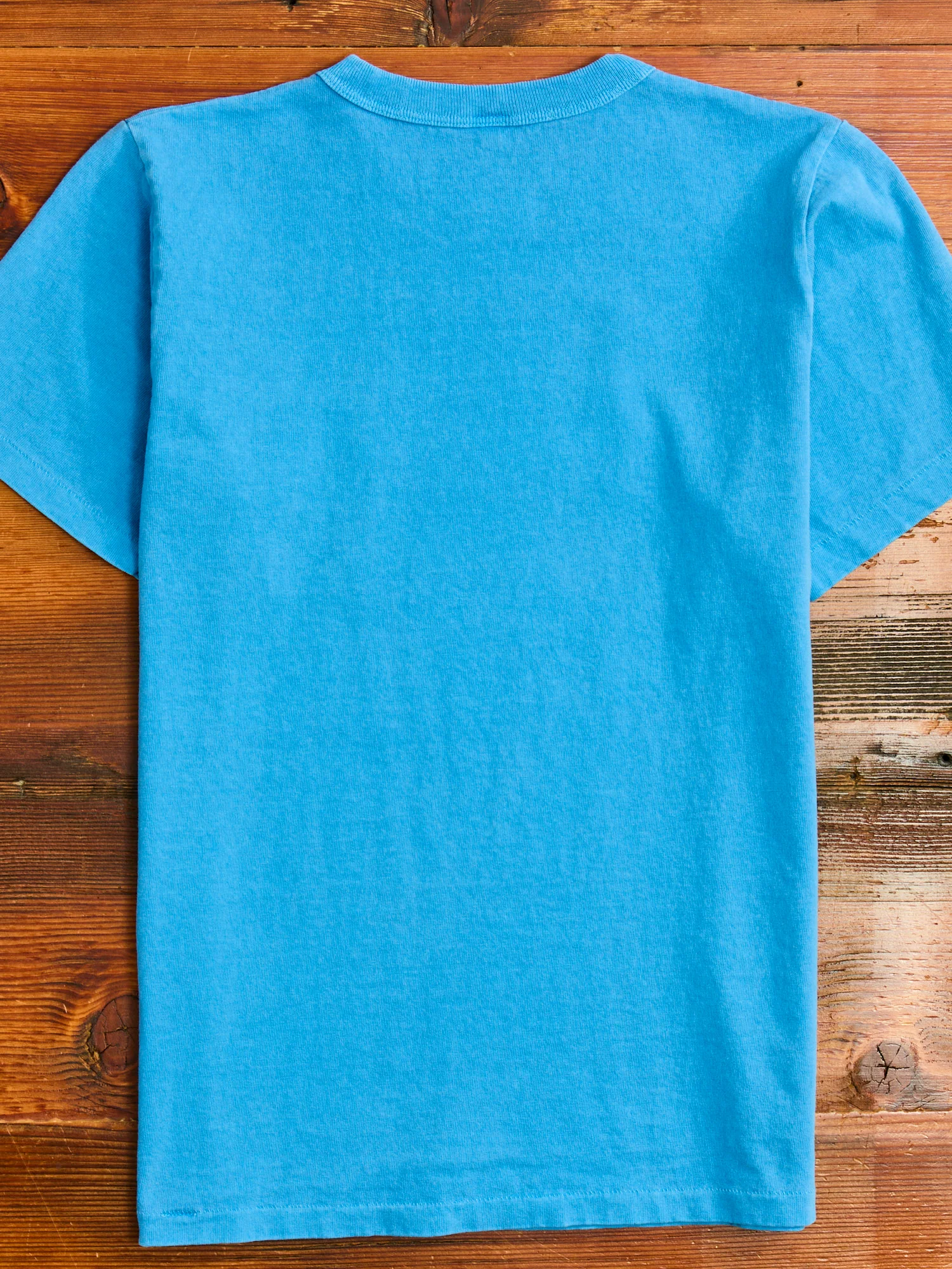 Pigment Dyed Pocket Tee in Adriatic Sea - Image 7