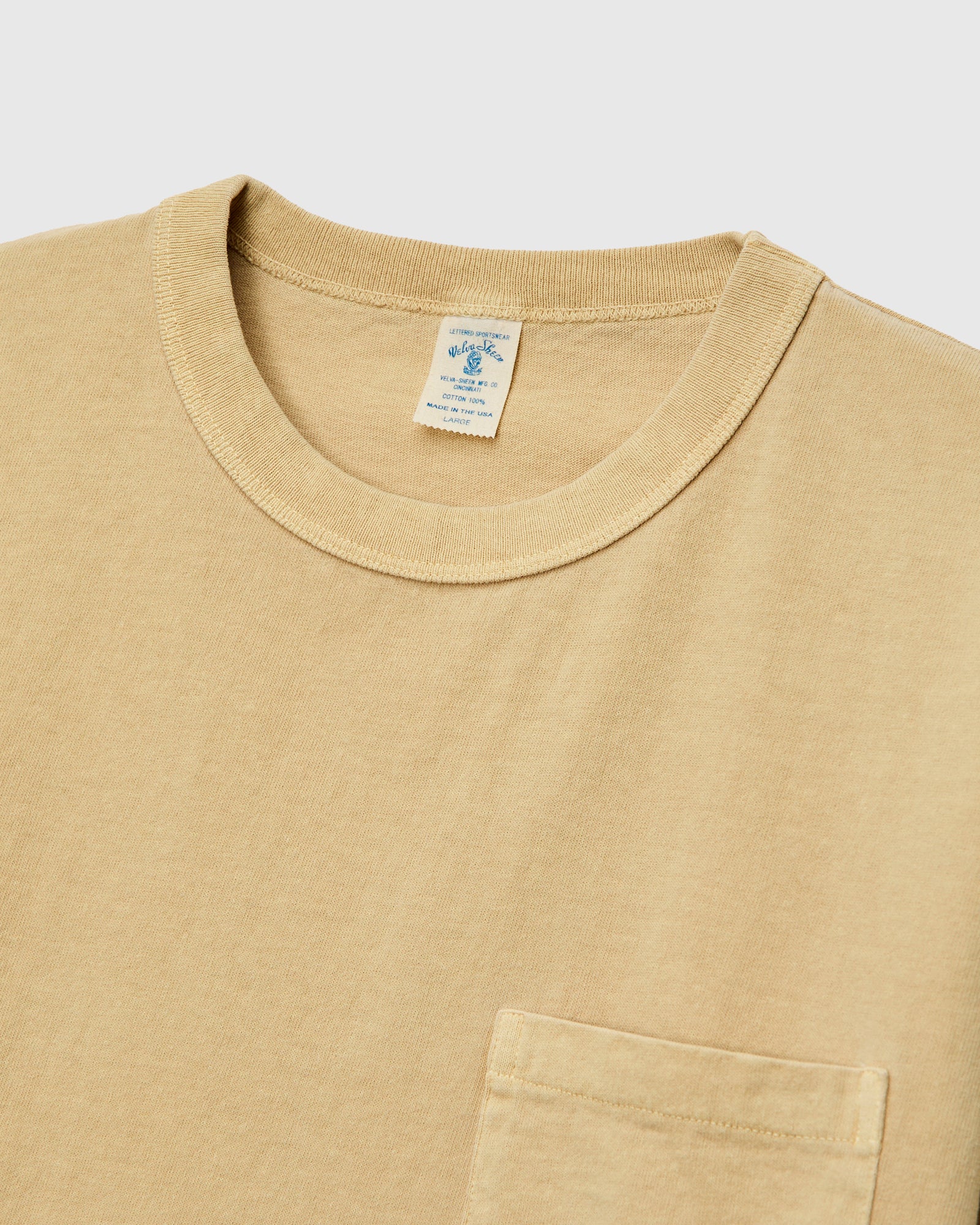 Pigment Dyed Pocket Tee in Smokey Beige - Image 3
