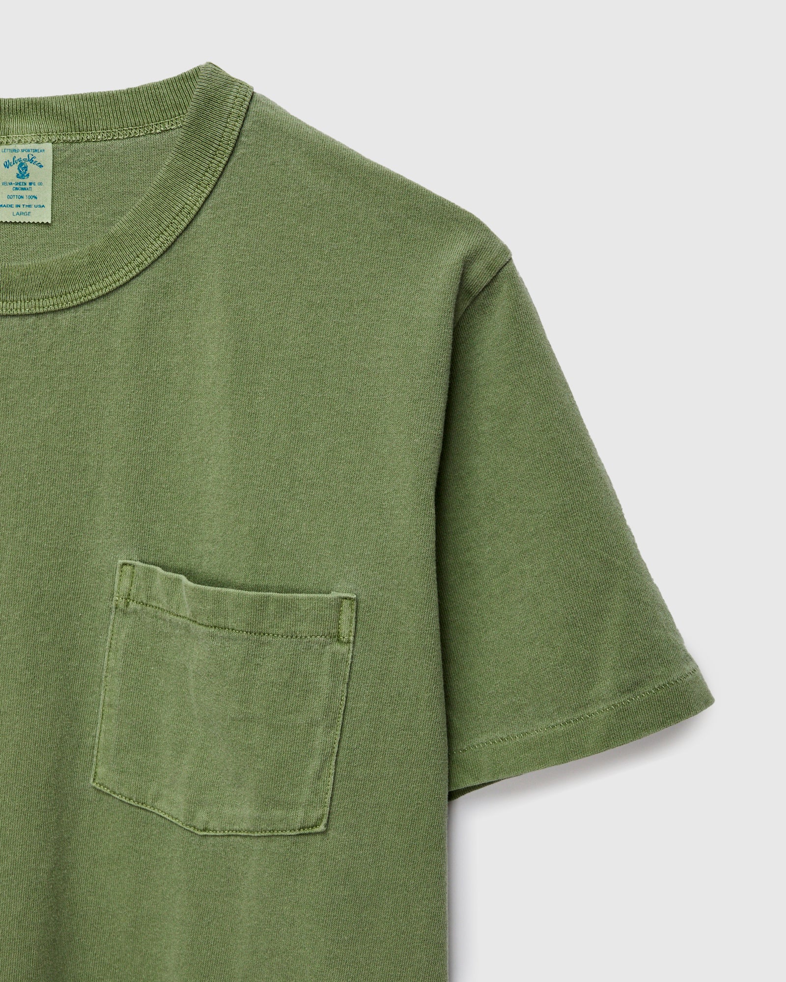 Pigment Dyed Pocket Tee in Spruce - Image 4