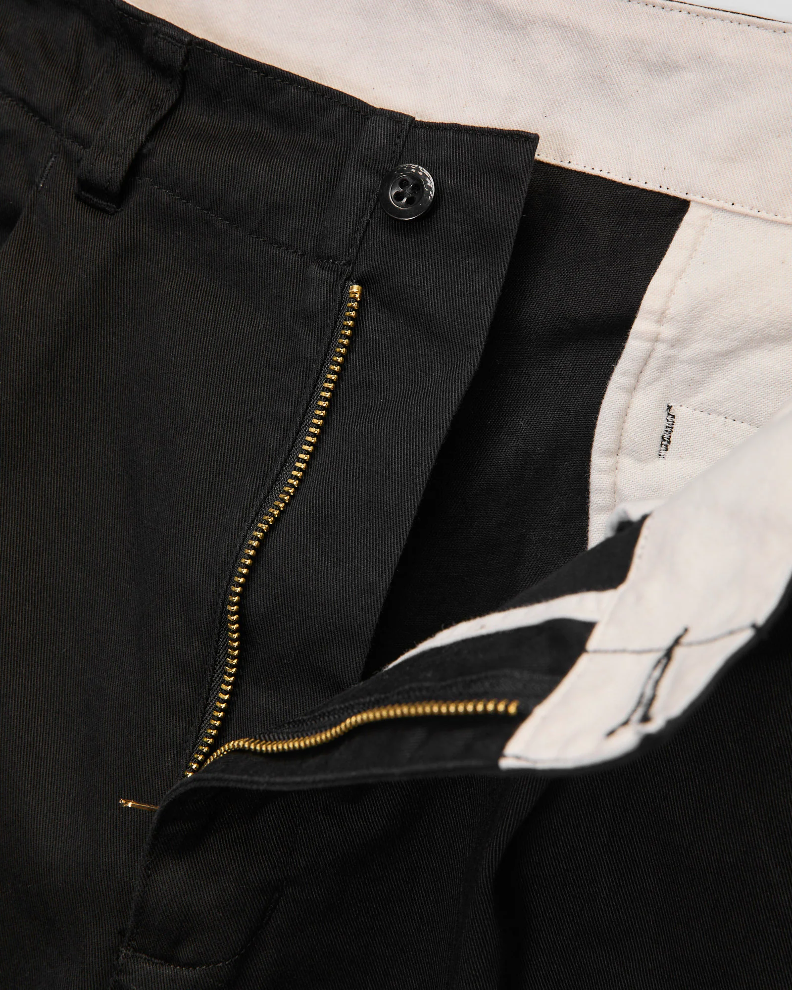 Pigment Dyed Wide Slacks in Black - Image 6