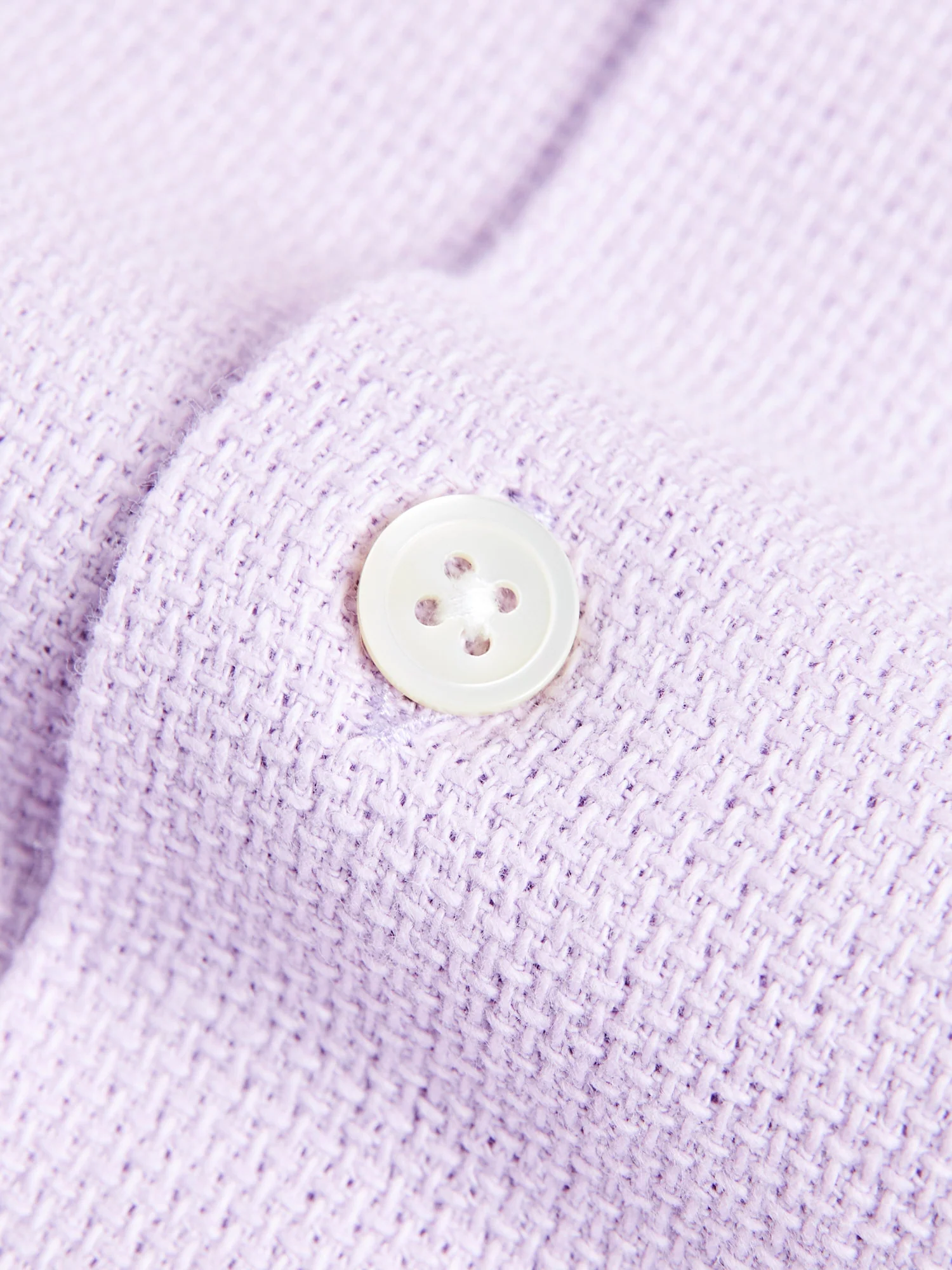 Pique Button-Up Shirt in Lavanda - Image 6