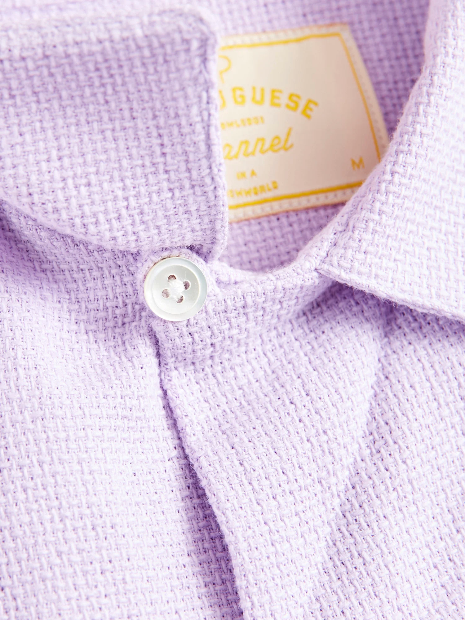 Pique Button-Up Shirt in Lavanda - Image 8