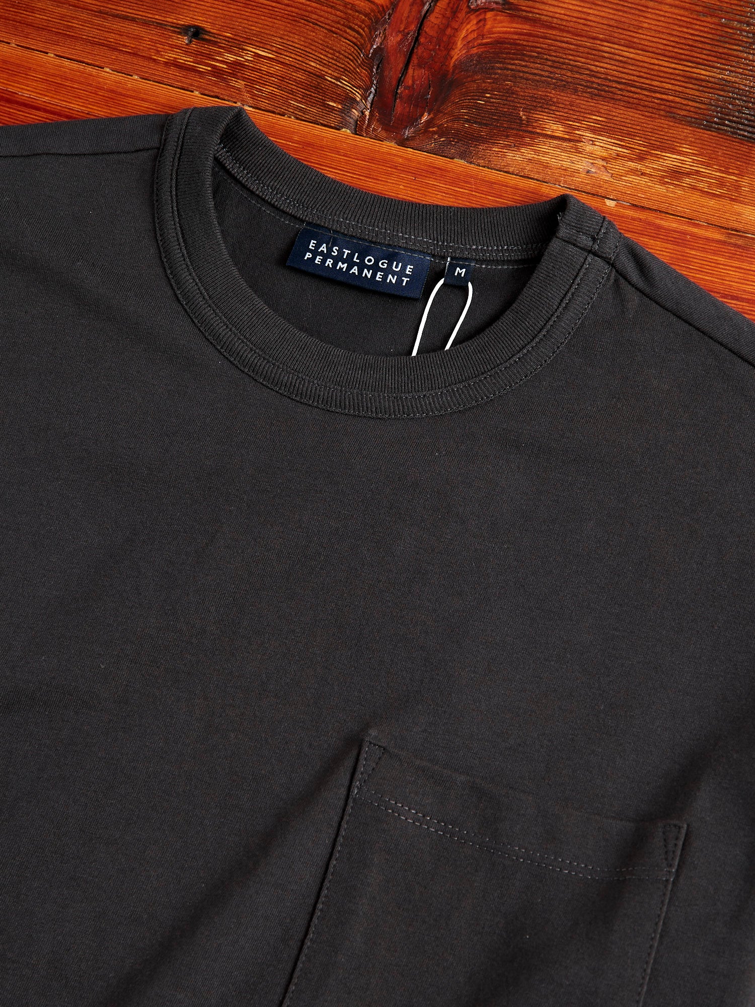 Pocket T-Shirt in Charcoal - Image 3