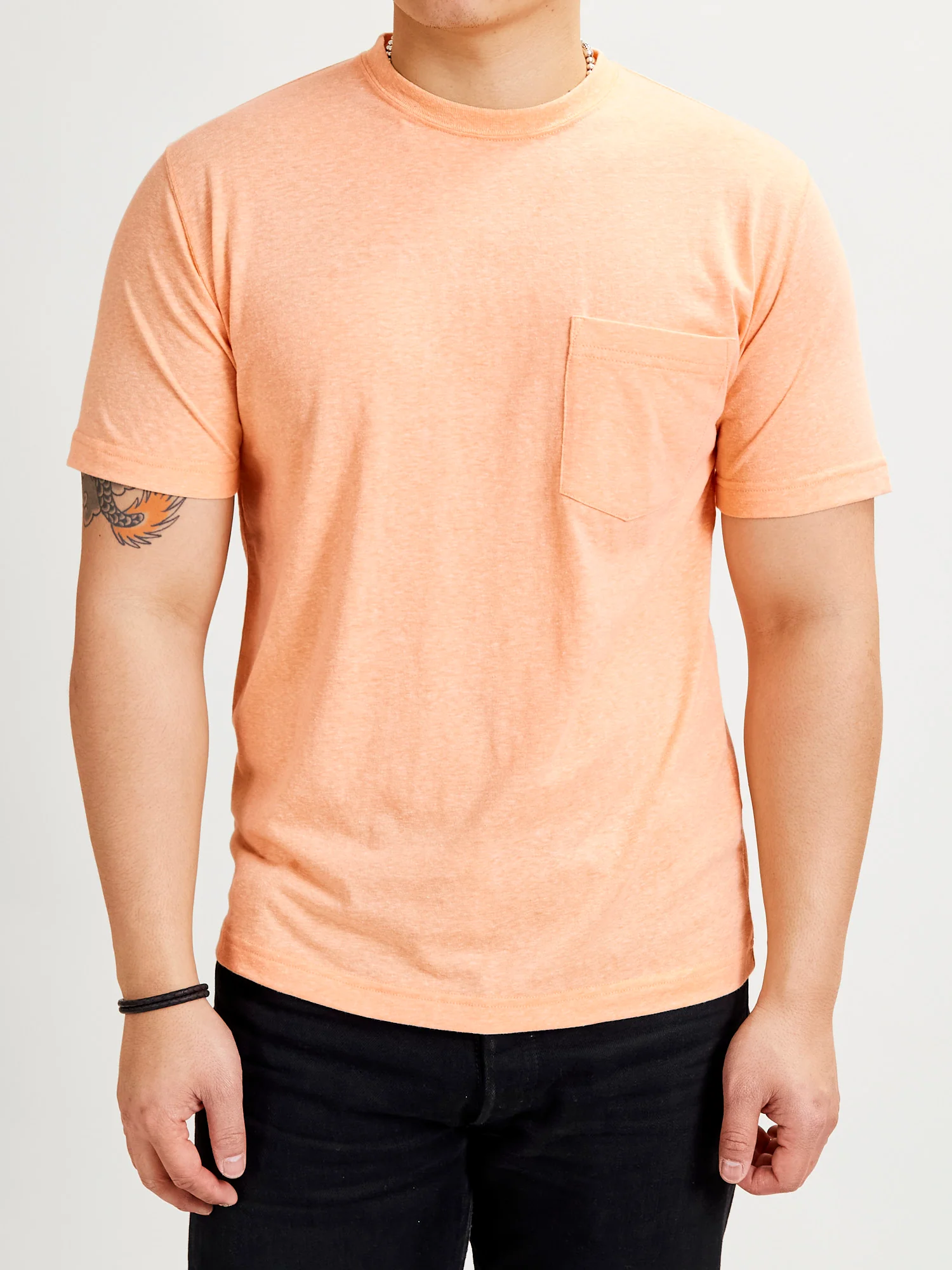 Pocket T-Shirt in Orange - Image 2