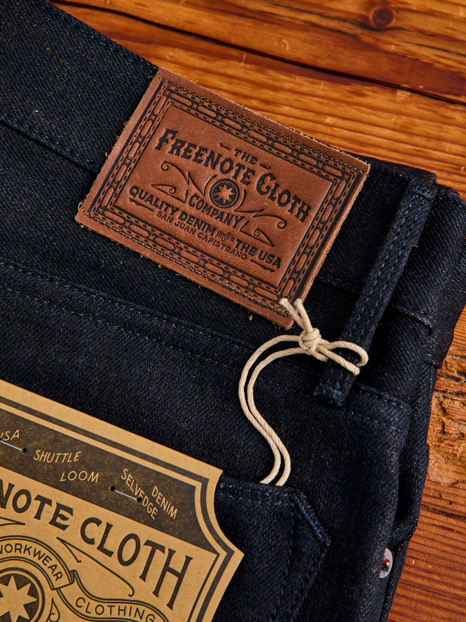"Portola" 16oz Blue Brown Selvedge Denim - Tapered Fit - Image 3