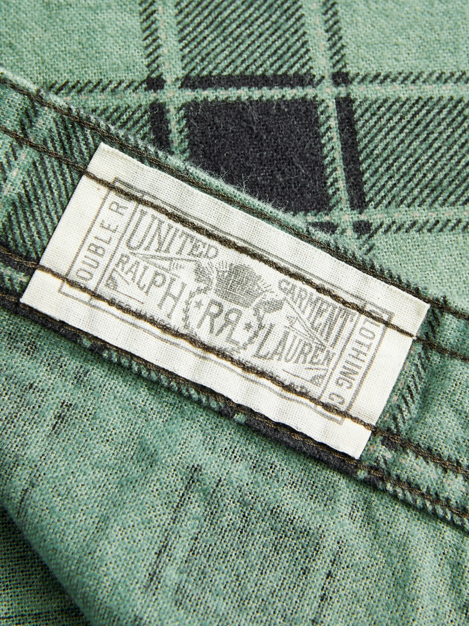 Preston Chamois Workshirt in Green Black - Image 8