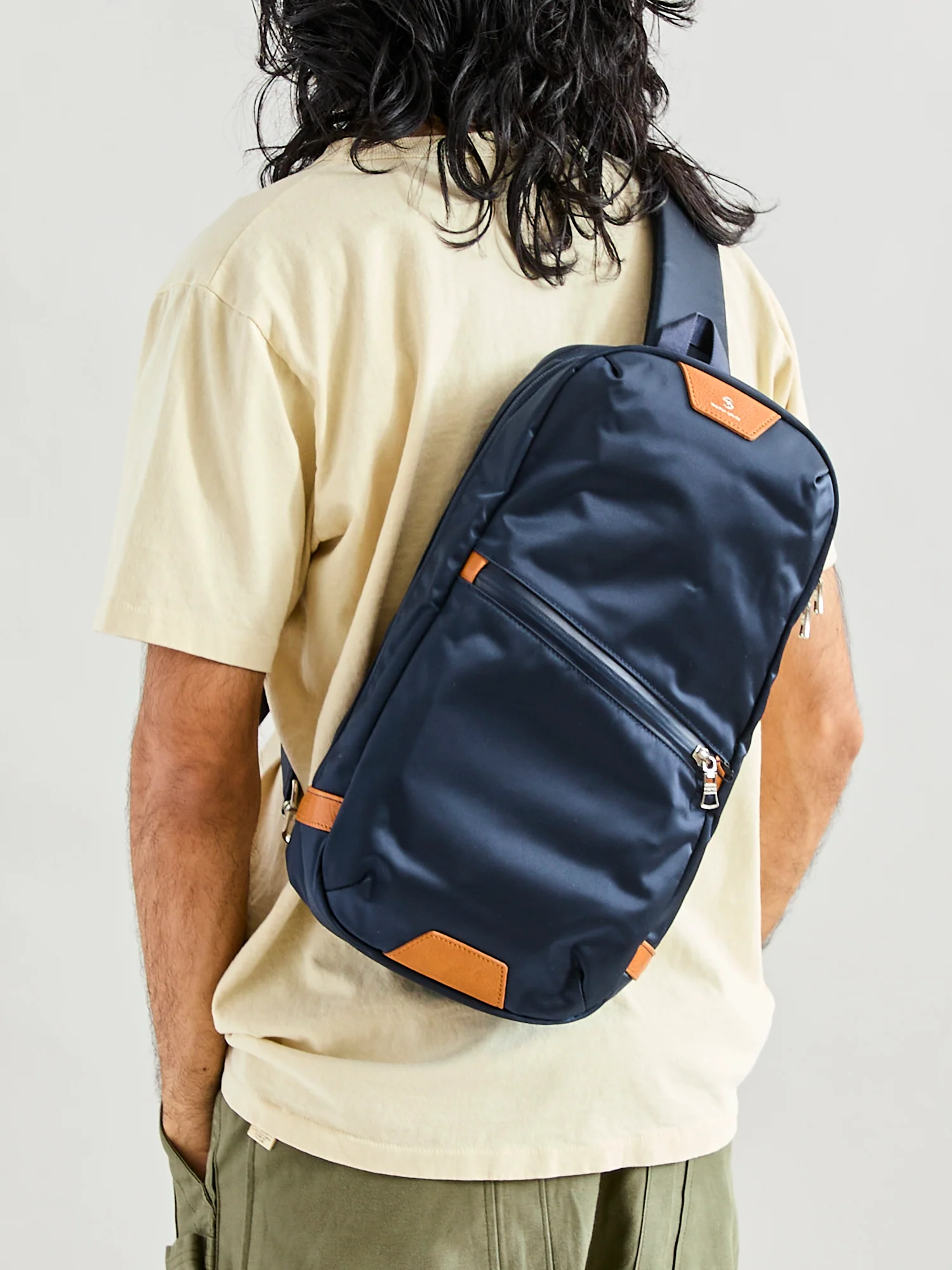 Progress Sling Bag in Navy - Image 2