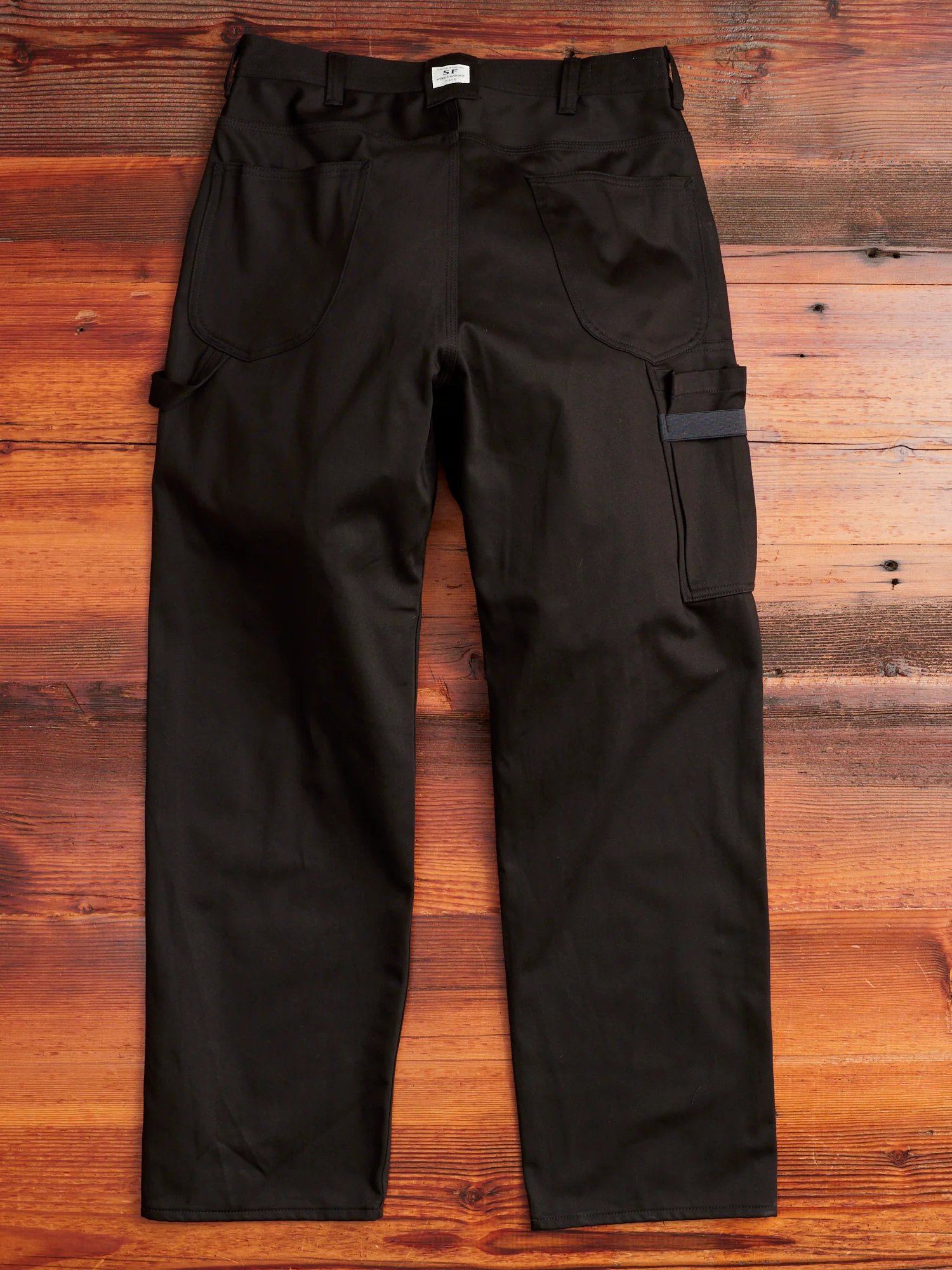 Pruner Pants in Black Military Satin - Image 11