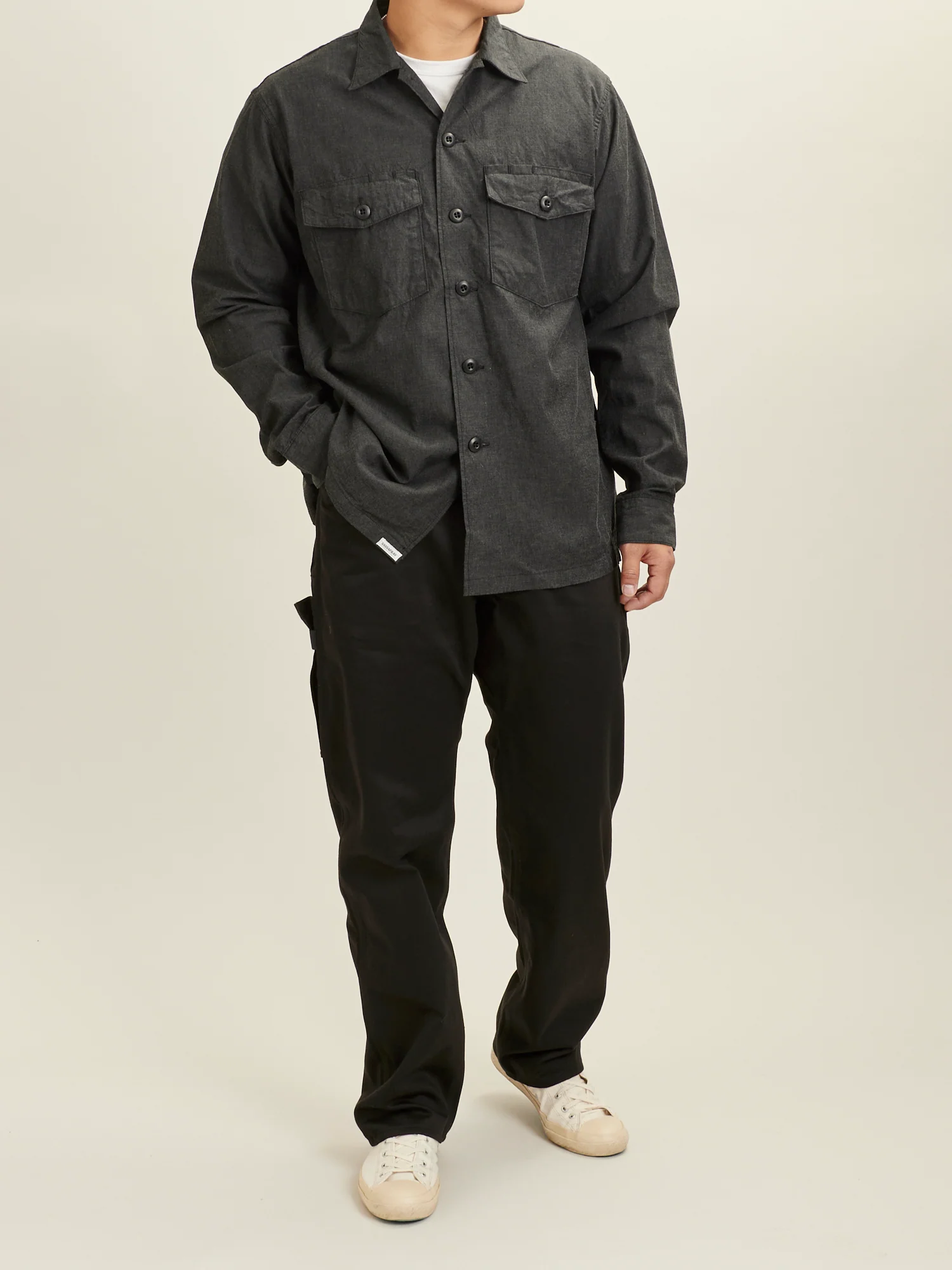 Pruner Pants in Black Military Satin - Image 12