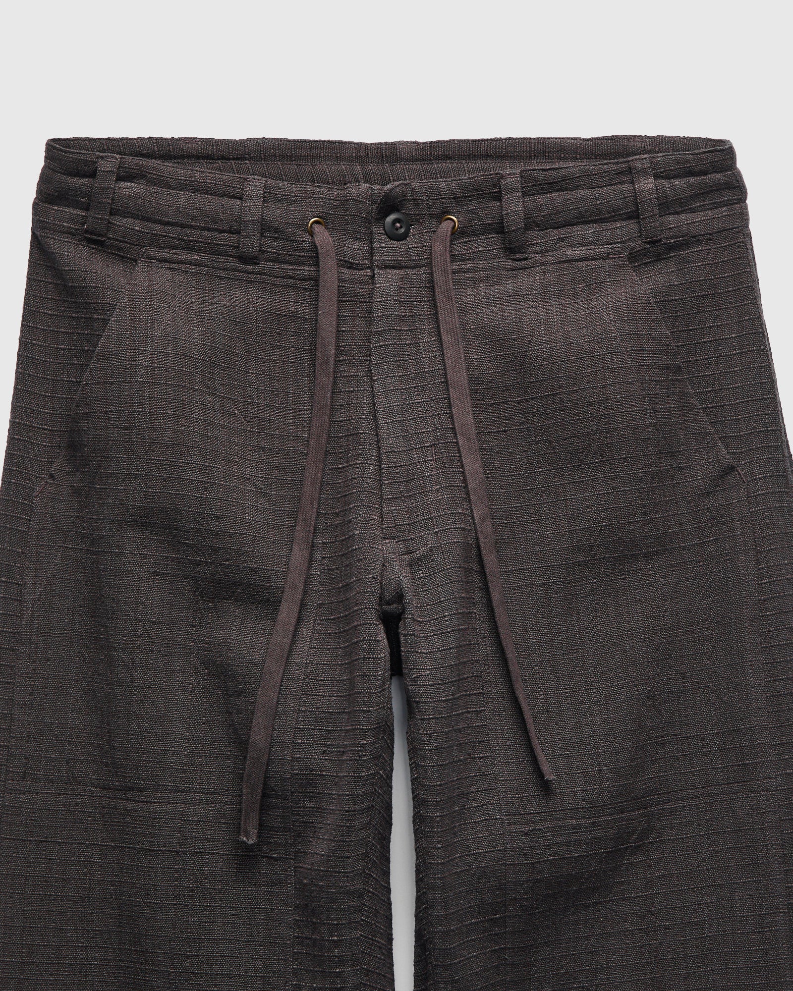 Raka Pant in Smoke Handwoven Ripstop - Image 4