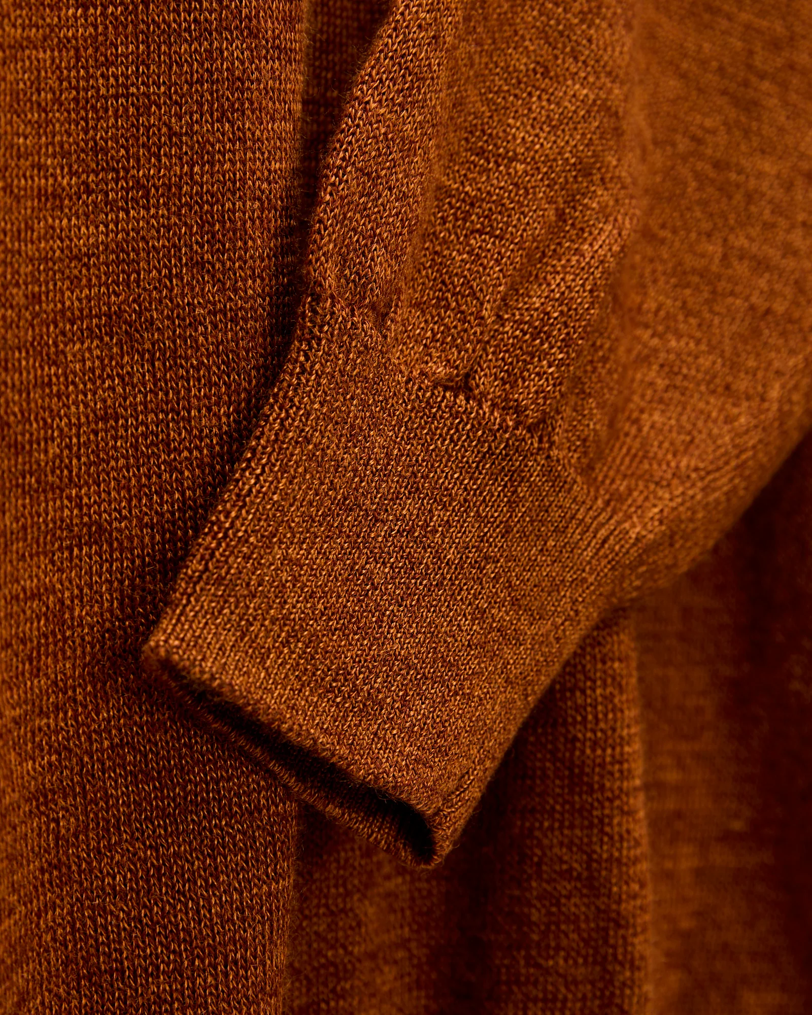 Ramie Wool Crewneck Sweater in Brick - Image 5
