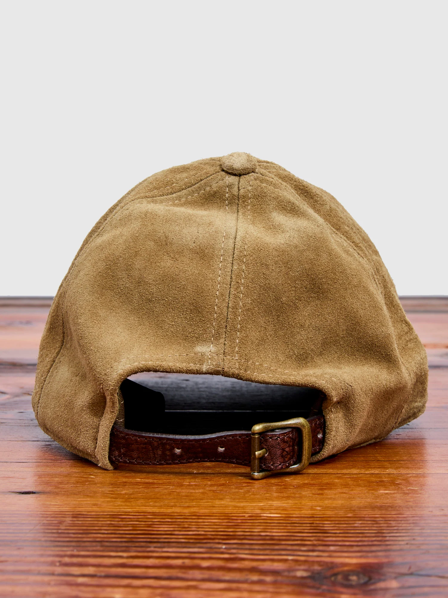 Ranch Logo Suede Cap in Tan - Image 3