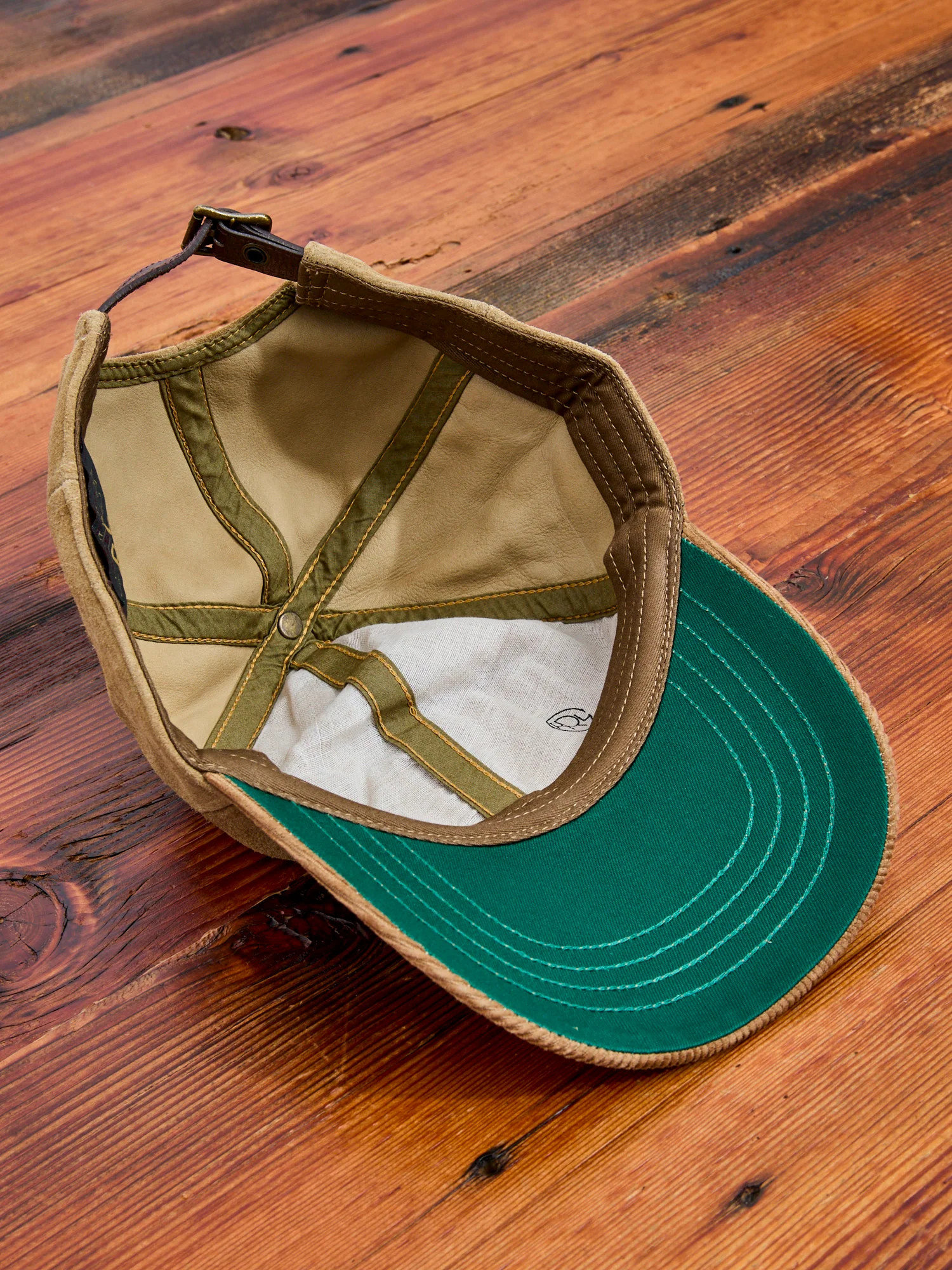 Ranch Logo Suede Cap in Tan - Image 7