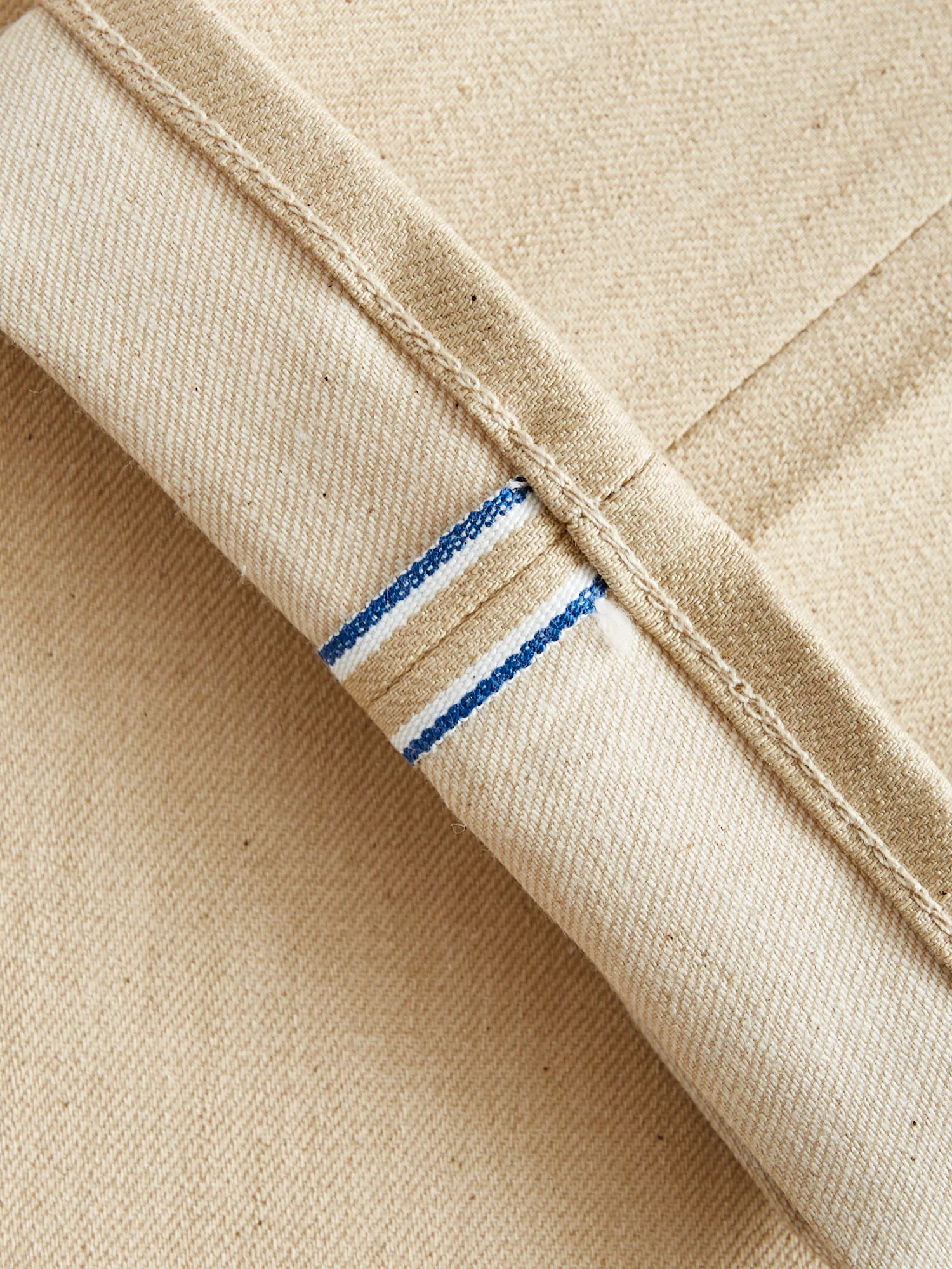 "Raw Beige" 10.5oz Stretch Selvedge Denim - Pen Slim - Image 9