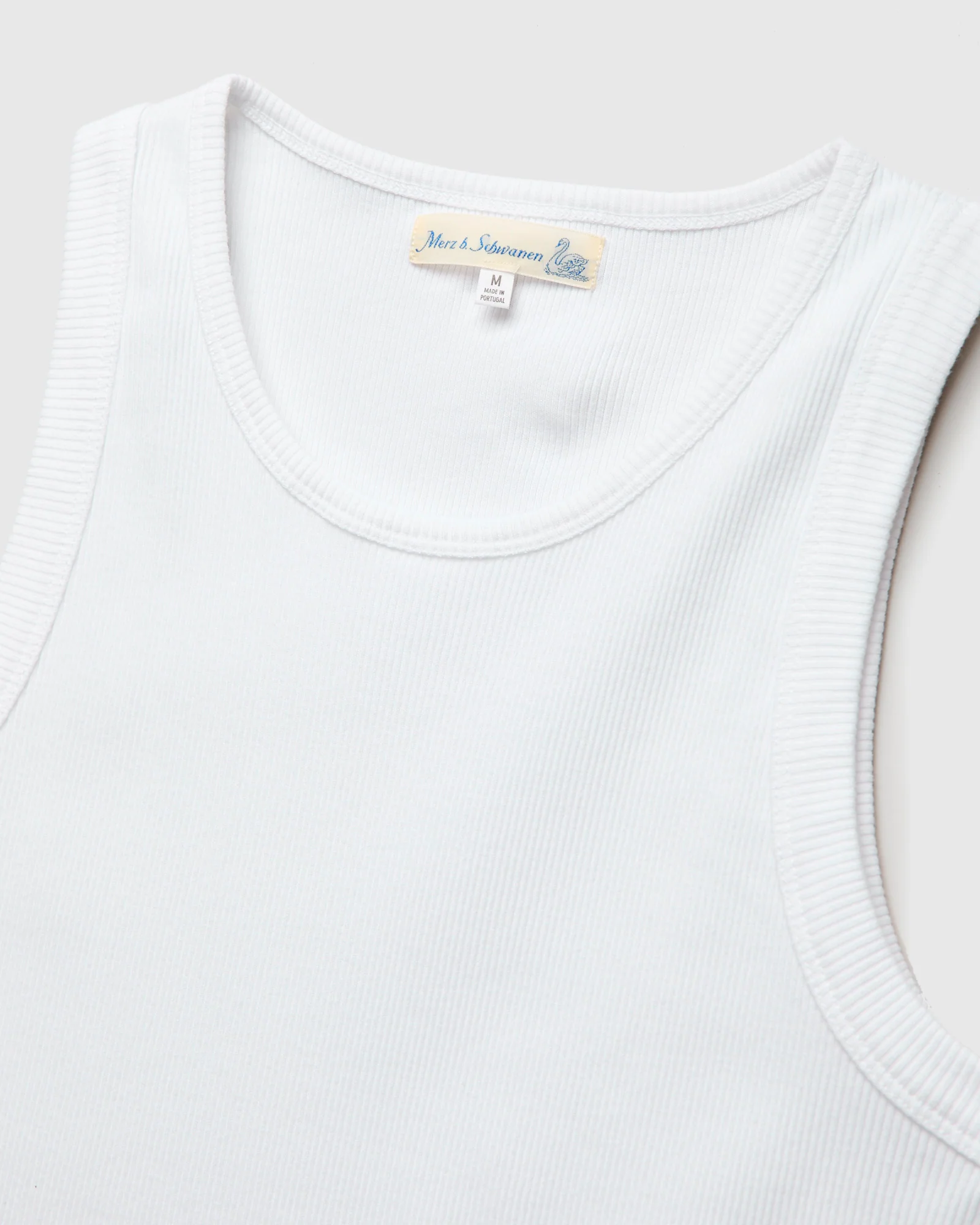 RBT01 "Good Basics" 7.2oz Ribbed Tanktop in White - Image 3