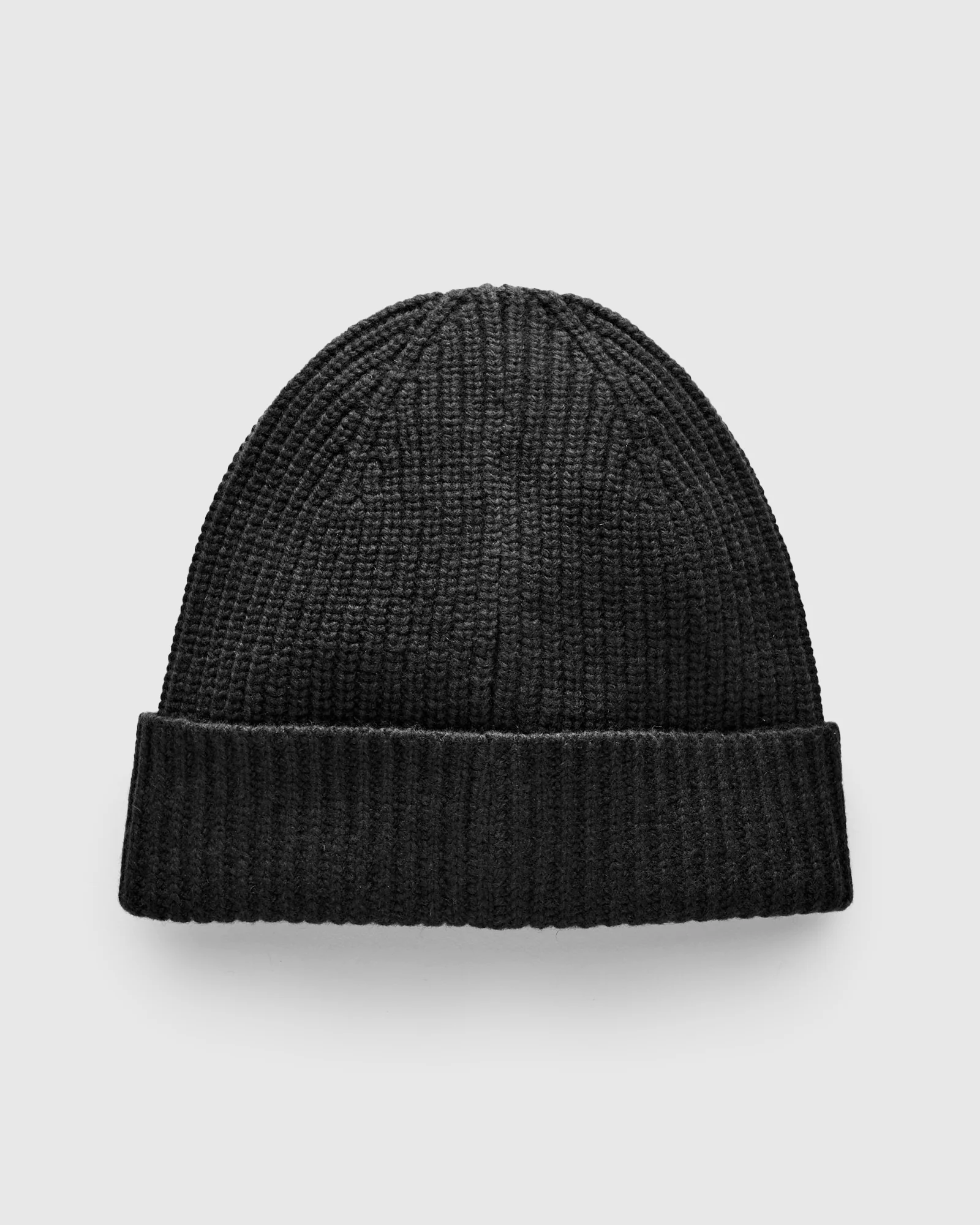 Recycled Cashmere Beanie in Black - Image 3